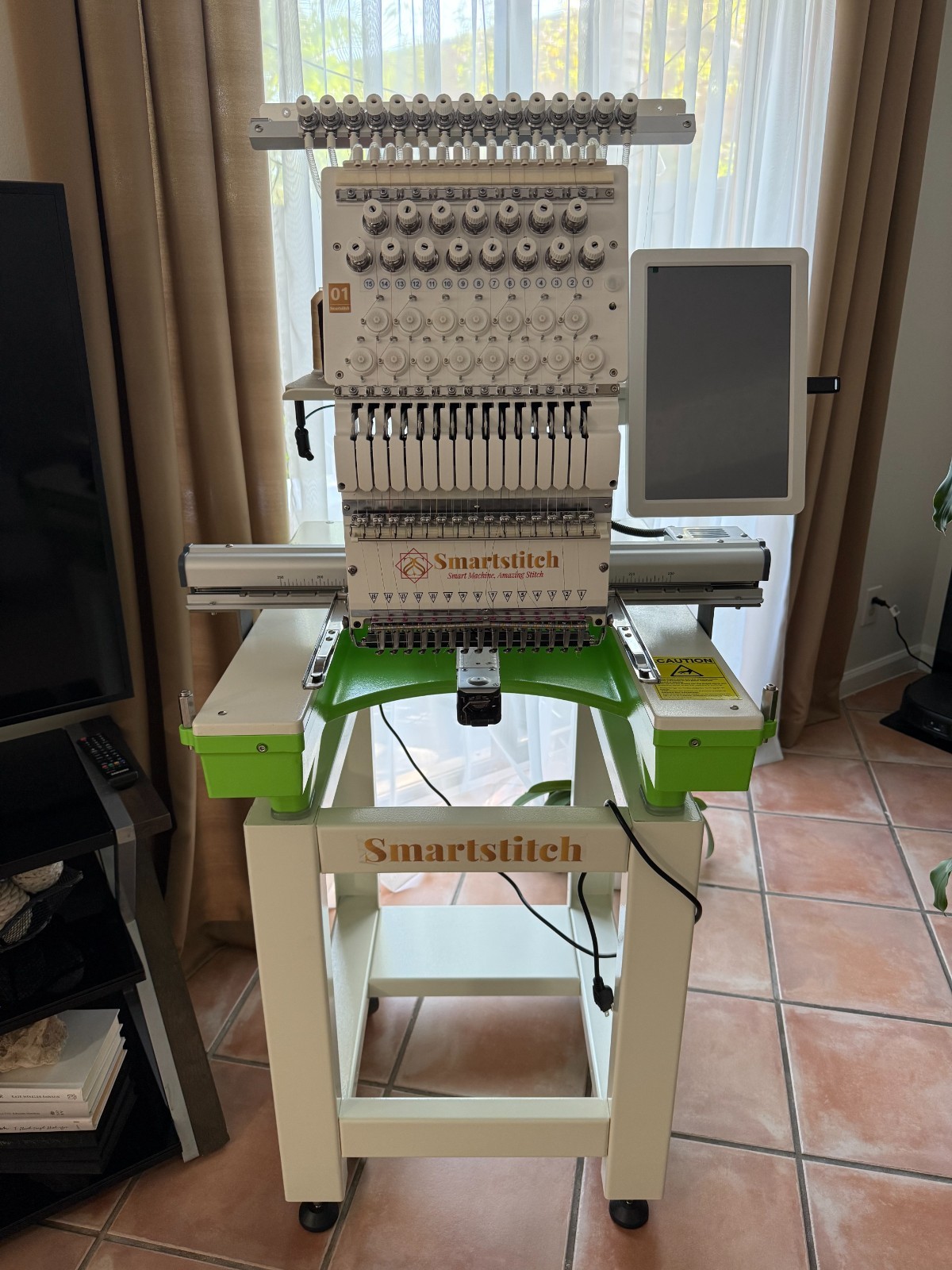 Smartstitch S-1501 Commercial Embroidery Machine 15 Needle 14x20 Inch 1200 SPM