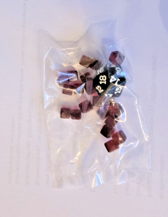 Magic Shadows Over Innistrad Replacement Pieces 20-Sided Die & 20 Damage Markers
