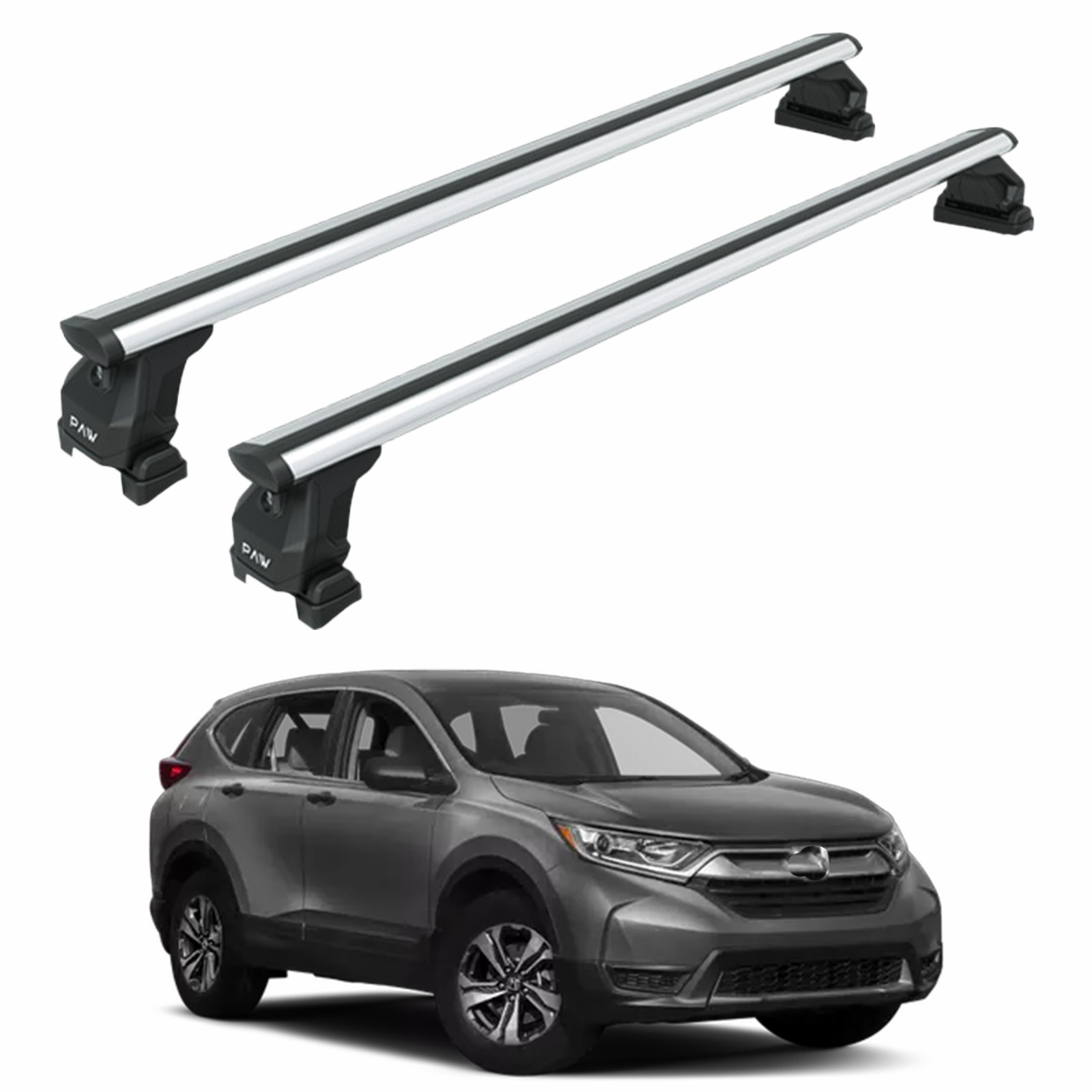 Roof Rack Cross Bars Compatible with 2012-2024 Honda CR-V Without Roof Rails Sil