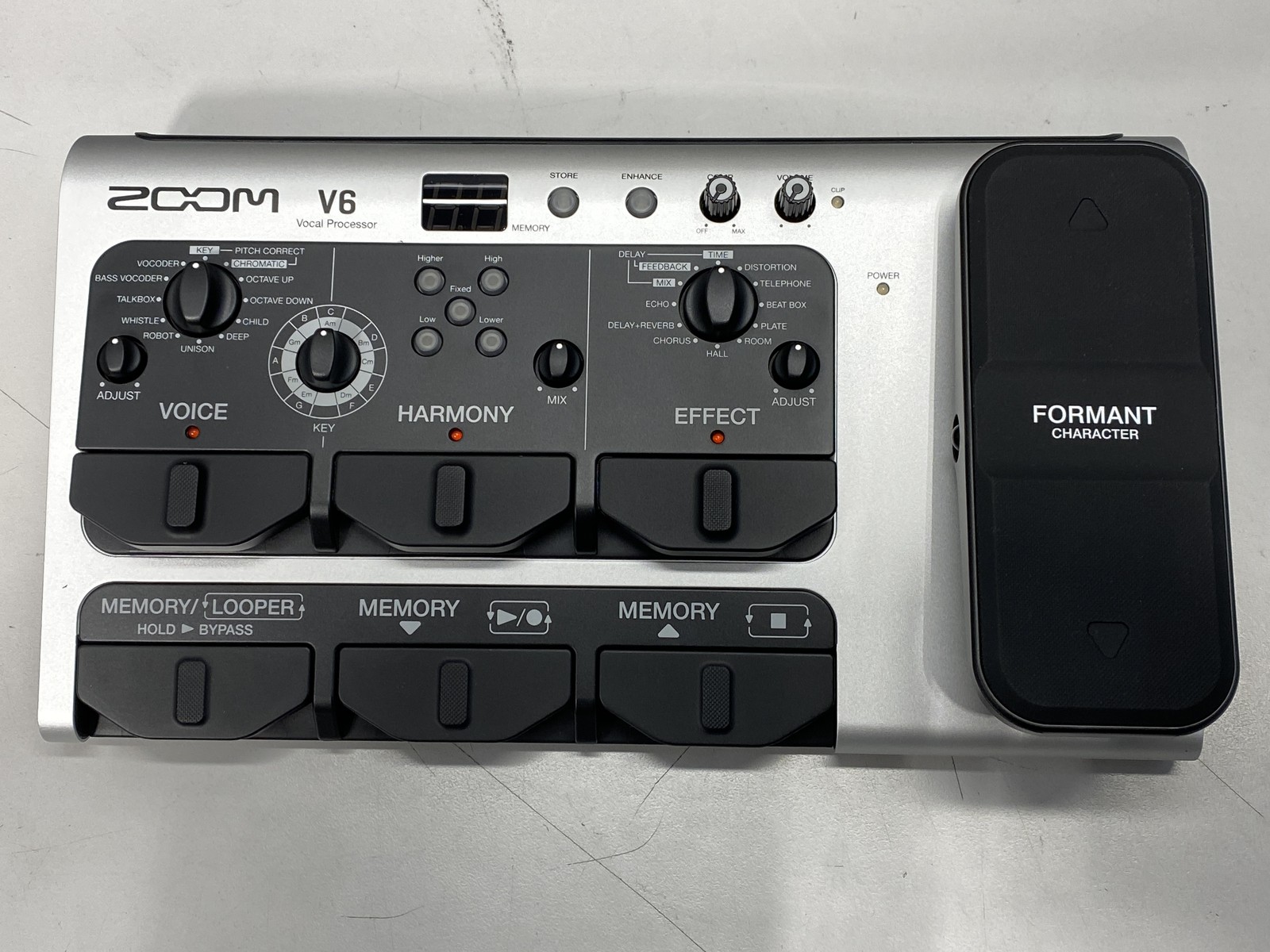Zoom V6-SP Vocal Processor Pedal Effects - Black
