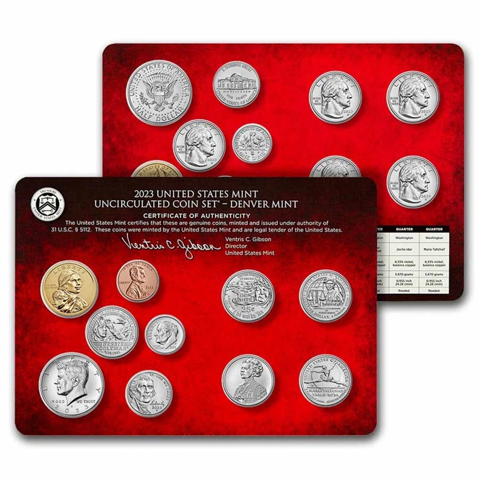 2023 PD US Mint Set (OGP) 20 coins