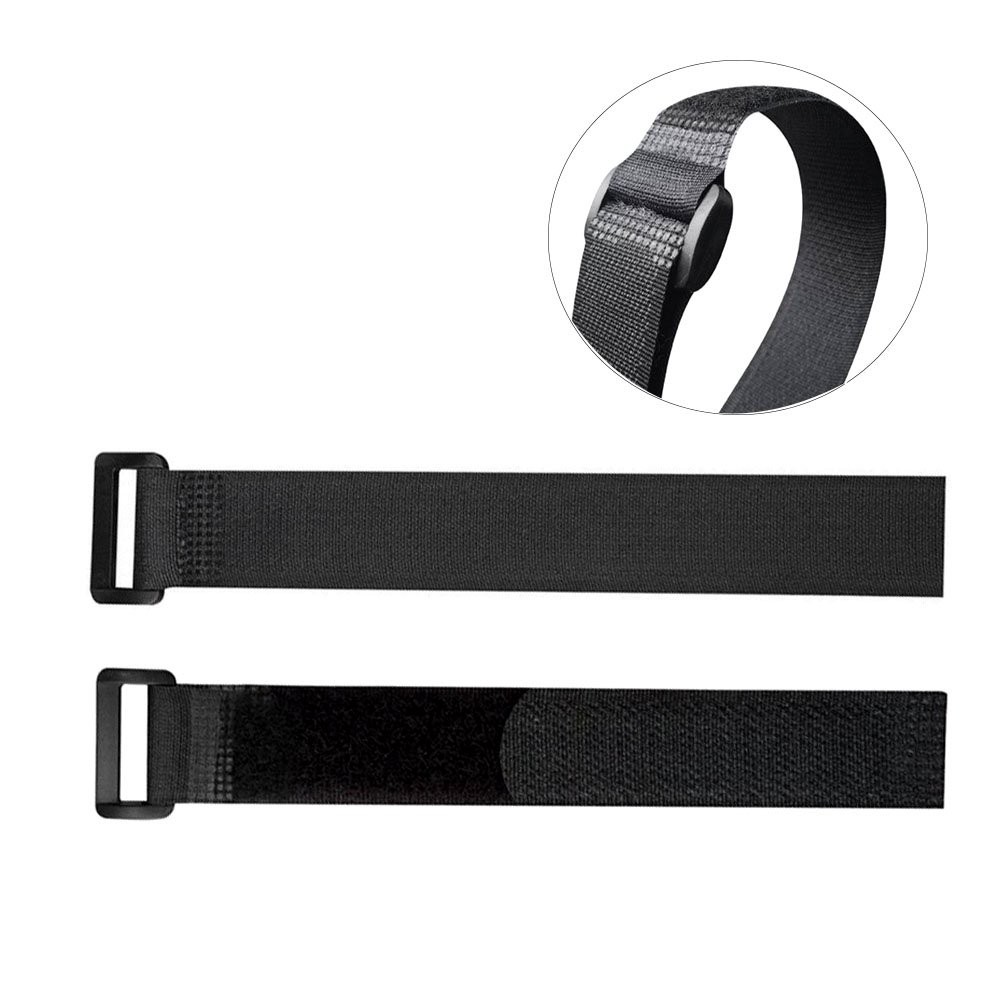 FULARR 30Pcs Cable Straps, Reusable Ties & Cinch Strap Set, Black