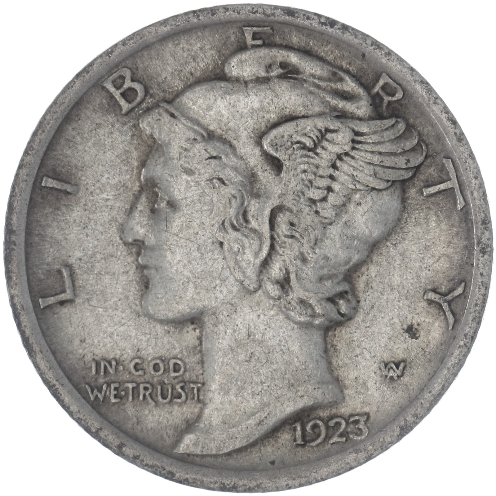 1923 (P) Mercury Dime 90% Silver Extra Fine XF See Pics N939