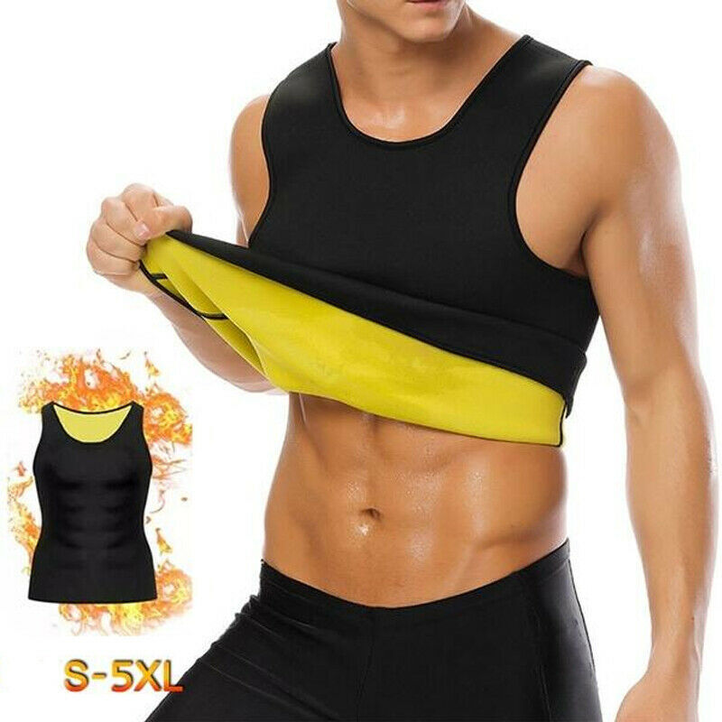 Sauna Shirt For Men Weight Loss Sweat Shaper Vest Heat Trapping Shapewear Tops