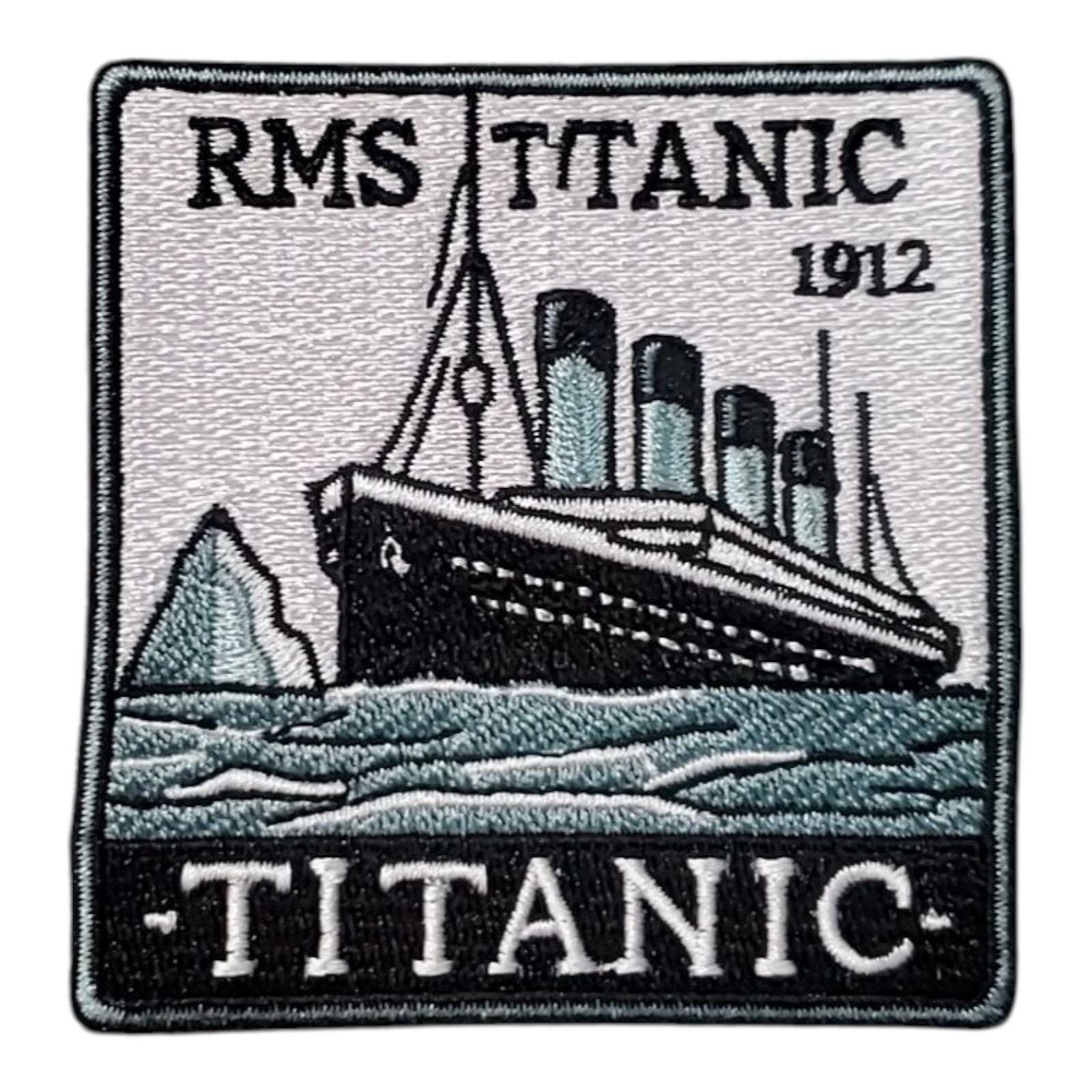 RMS Titanic Patch. Embroidered. Iron On. 3"x3"
