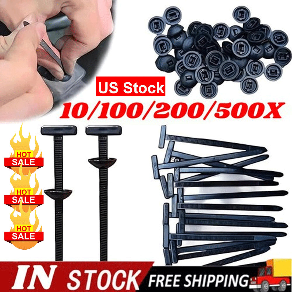 Nylon Universal Cable Tie Buckle, Heavy Duty Self-Locking Nylon Zip Ties Holder+