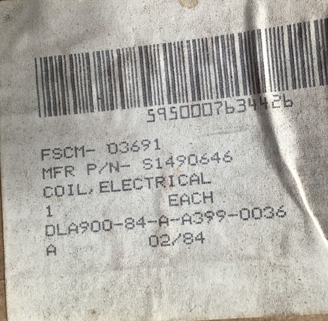 Westinghouse Relay Coil S1490646