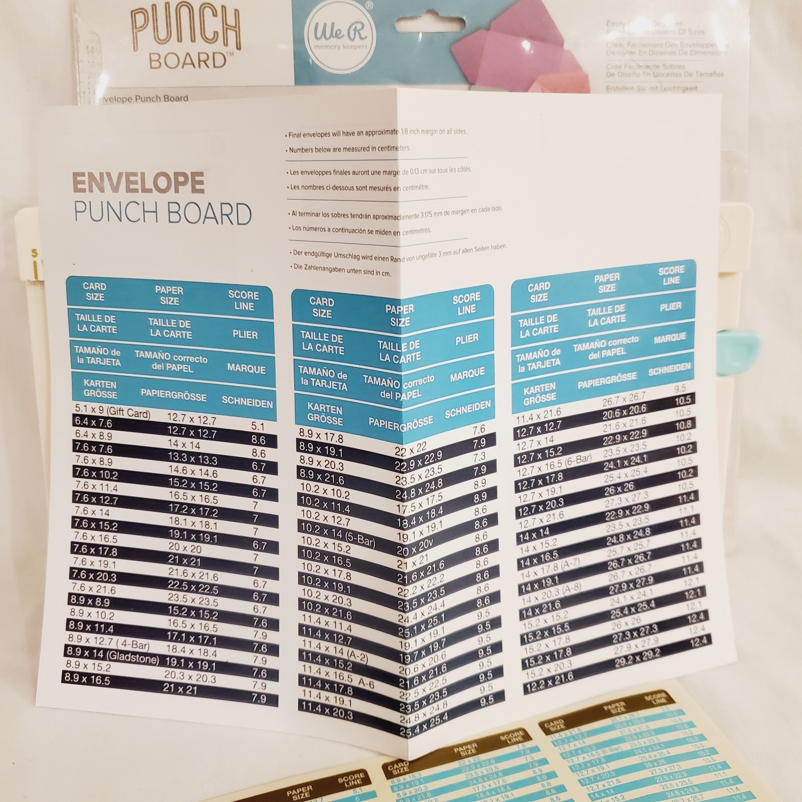 We Are Memory Keepers Gift Box Punch Board Open Box
