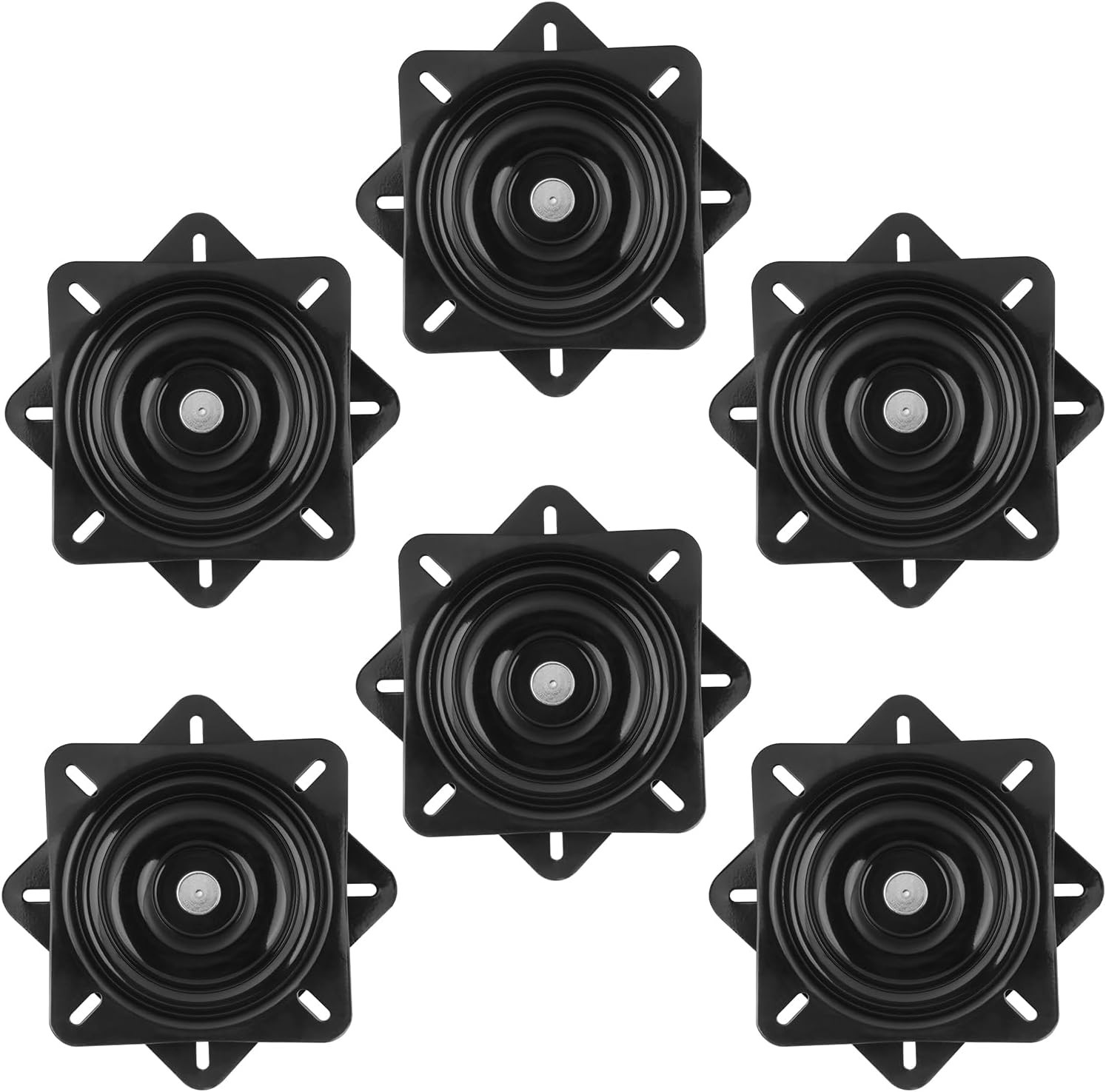 6 PCS 6.25 Inch Seat Swivel, Swivel Plate Bar Stool, Swivel Plate for Recliner C