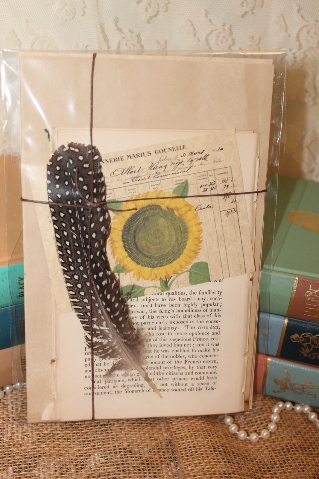 Assorted Vintage Themed Paper Supplies
