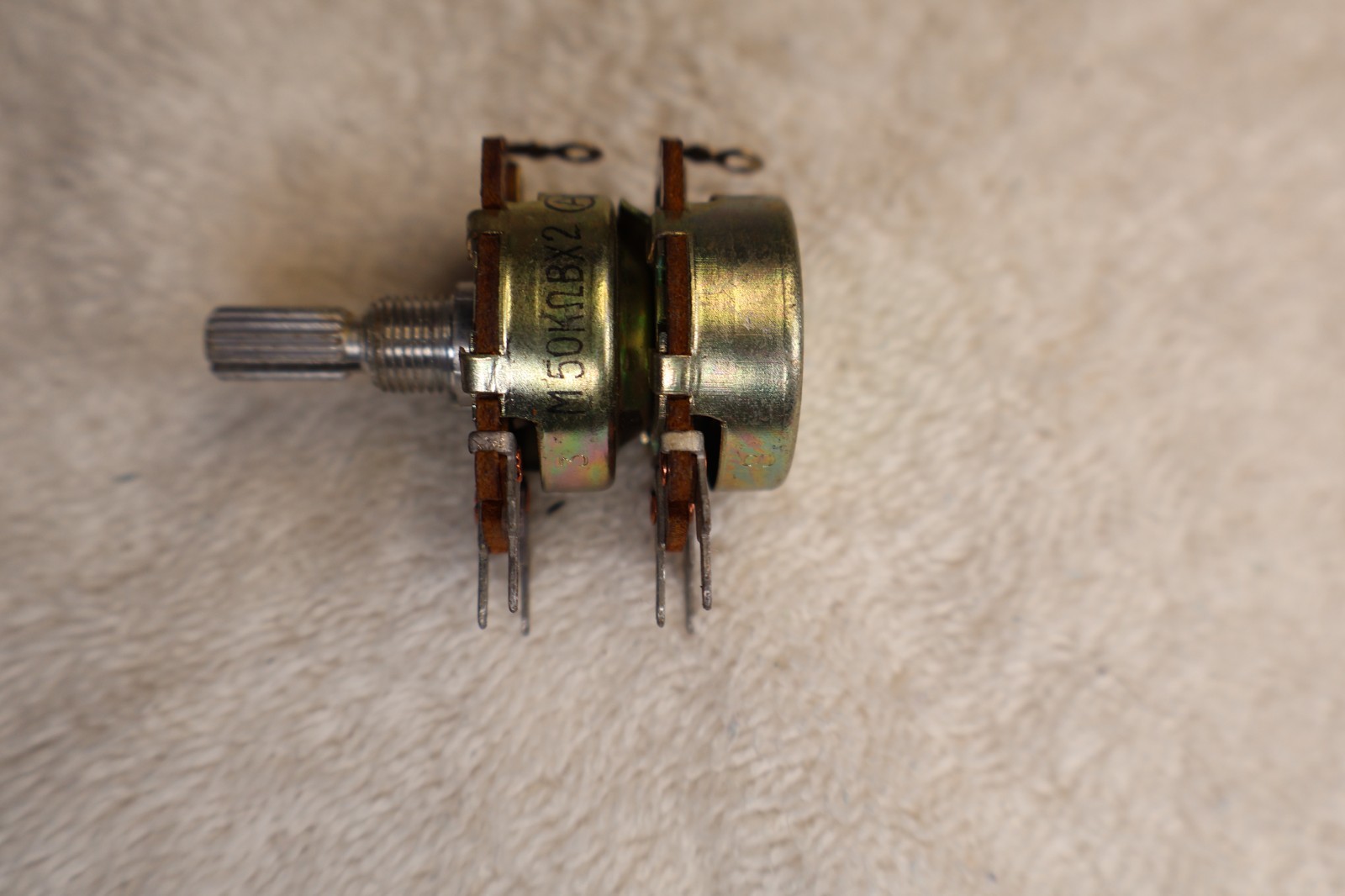 NOS 50K Ohm Volume Potentiometer with Loudness Tap (PCB Mount)