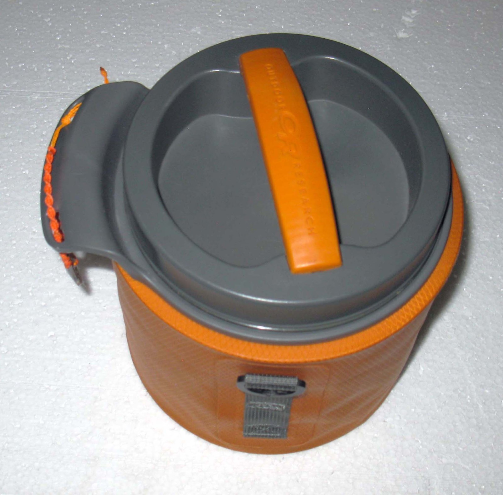 Outdoor Research Water-resistant Orange Container Capsule Rafting Camping 8x7"