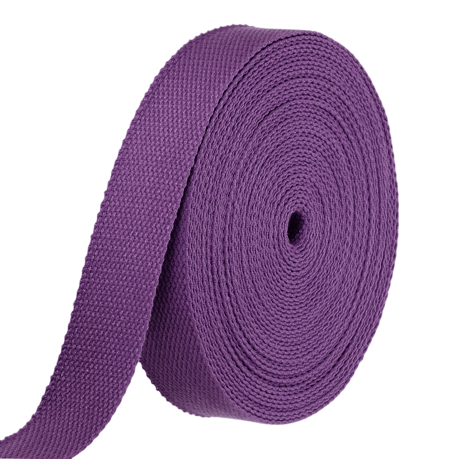 Cotton Webbing 1.3 Inch 11 Yard Polyester Cotton Webbing Strap Purple,