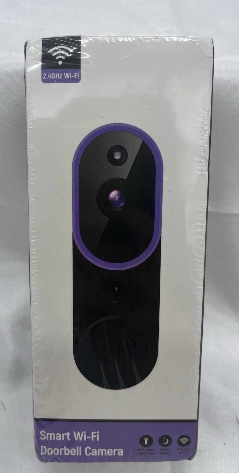 ALPHAPEACH Wireless Smart Wi-Fi 1080p Video Doorbell Camera - Purple New Sealed