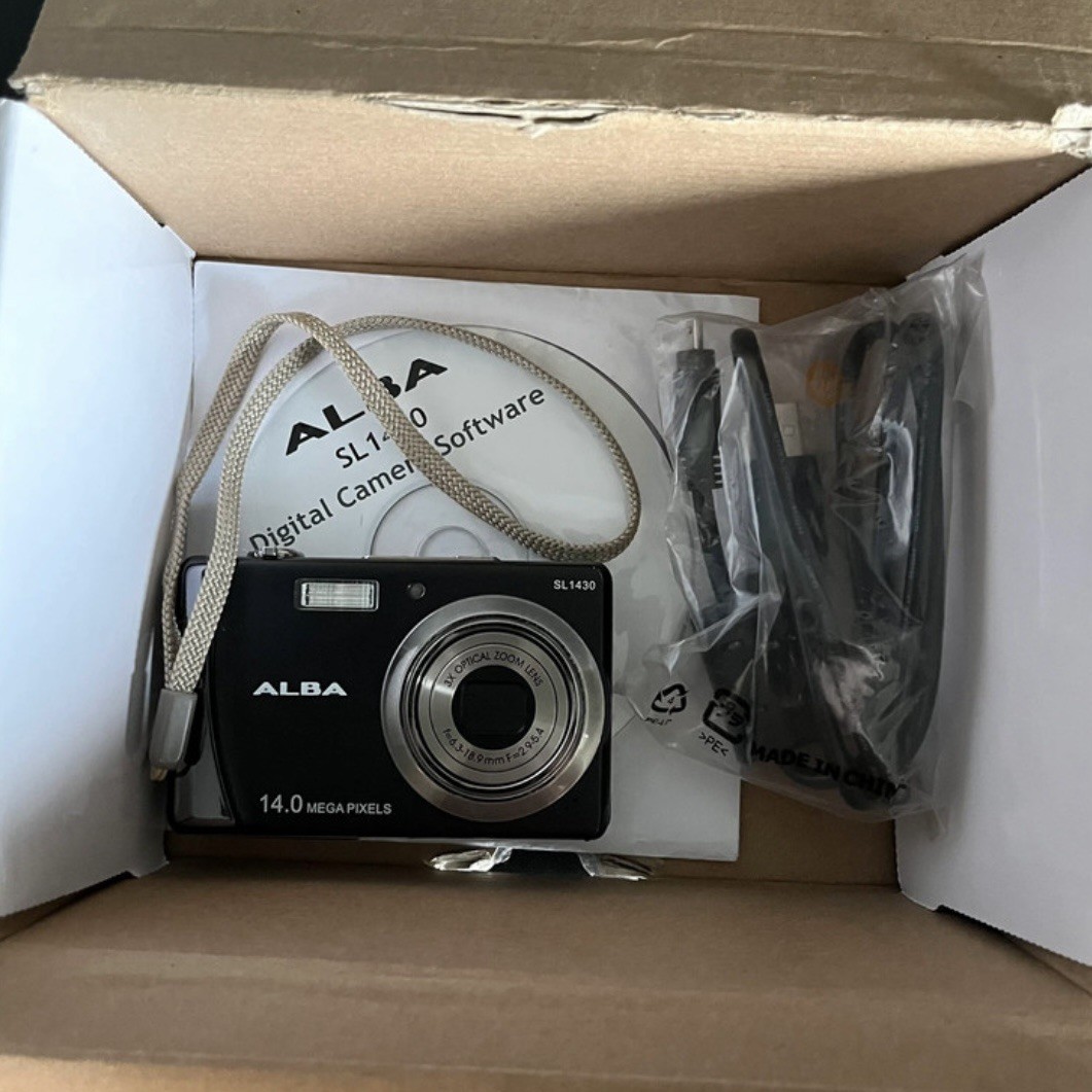 Alba SL1430 14.0MP Compact Digital Camera Black Tested Working Boxed