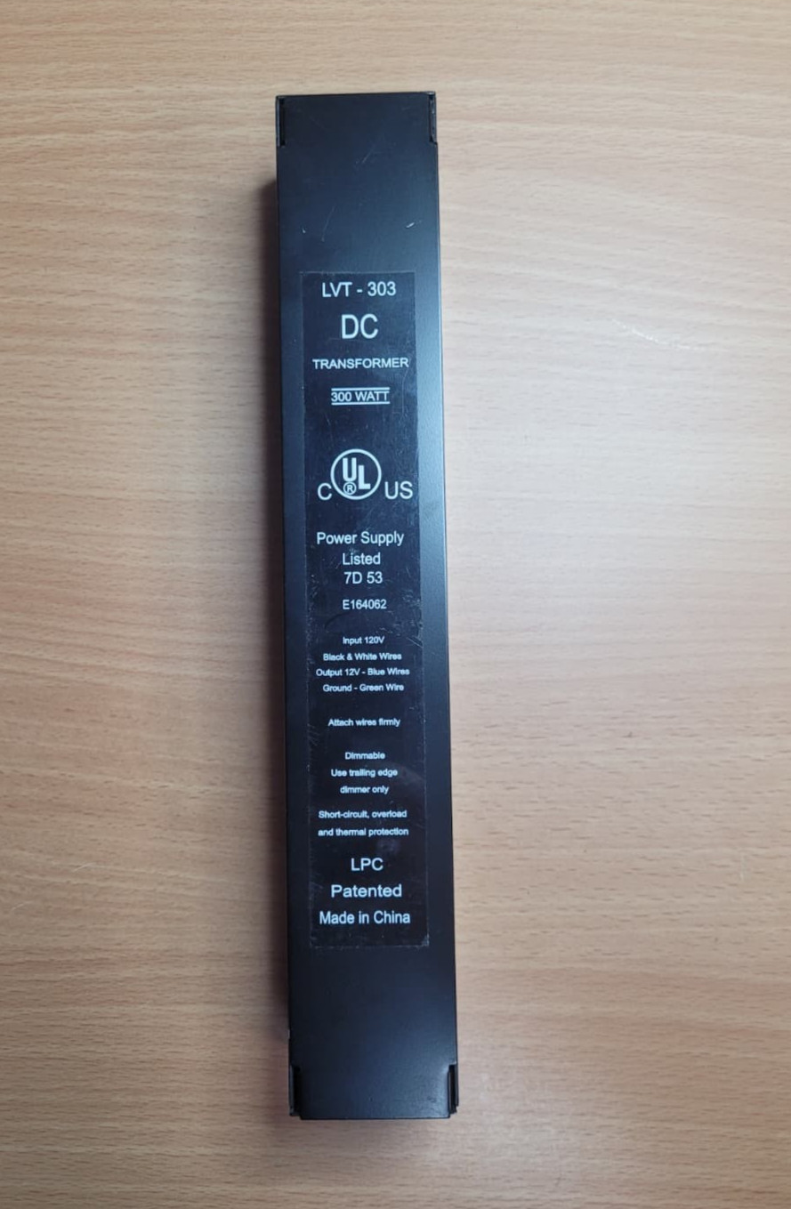 300W LIGHTECH 12V LVT-303 DIMMABLE ELECTRONIC TRANSFORMER