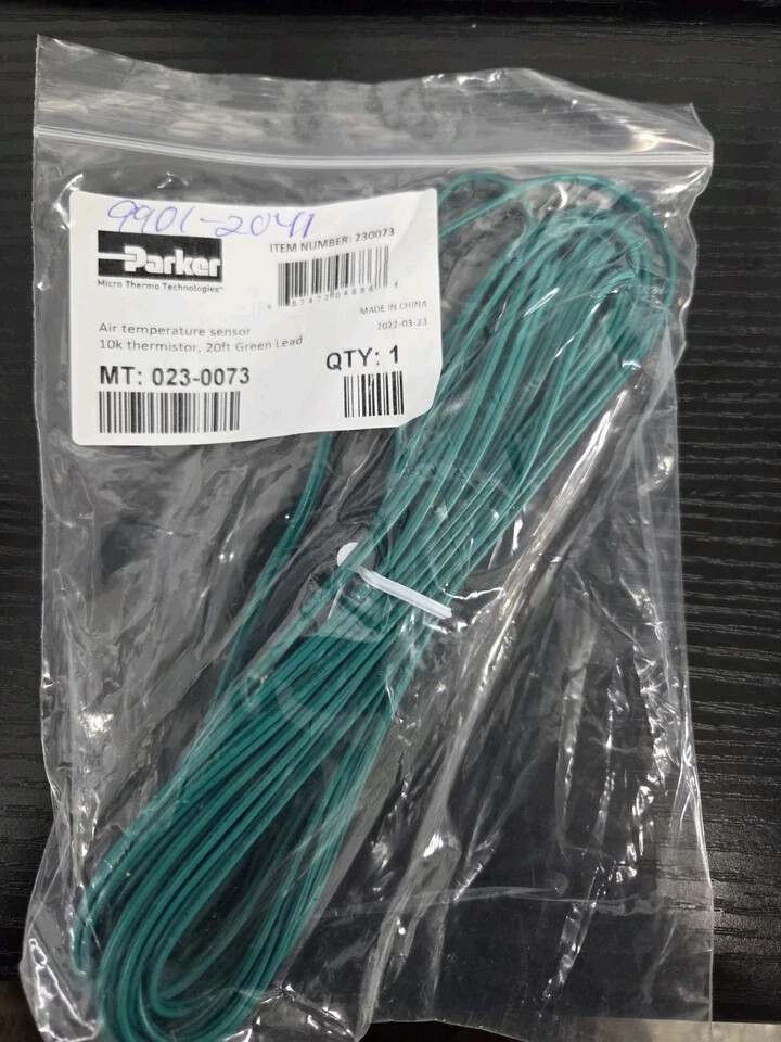 Parker 023-0073 Air Temperature Sensor 10K Thermistor, 20 Ft