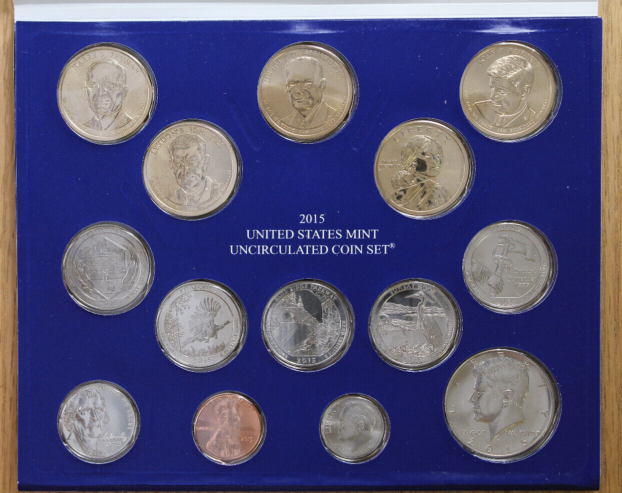 2015 Mint Set - Uncirculated Coins - 28-Coin Set - P & D