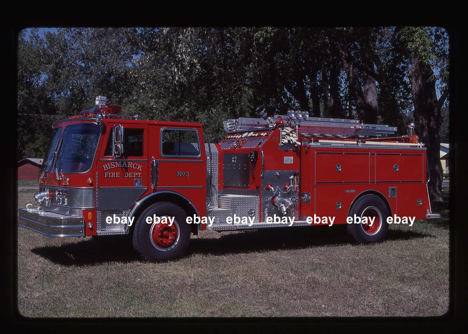 Bismarck ND 1986 Hahn Superior pumper Fire Apparatus Slide