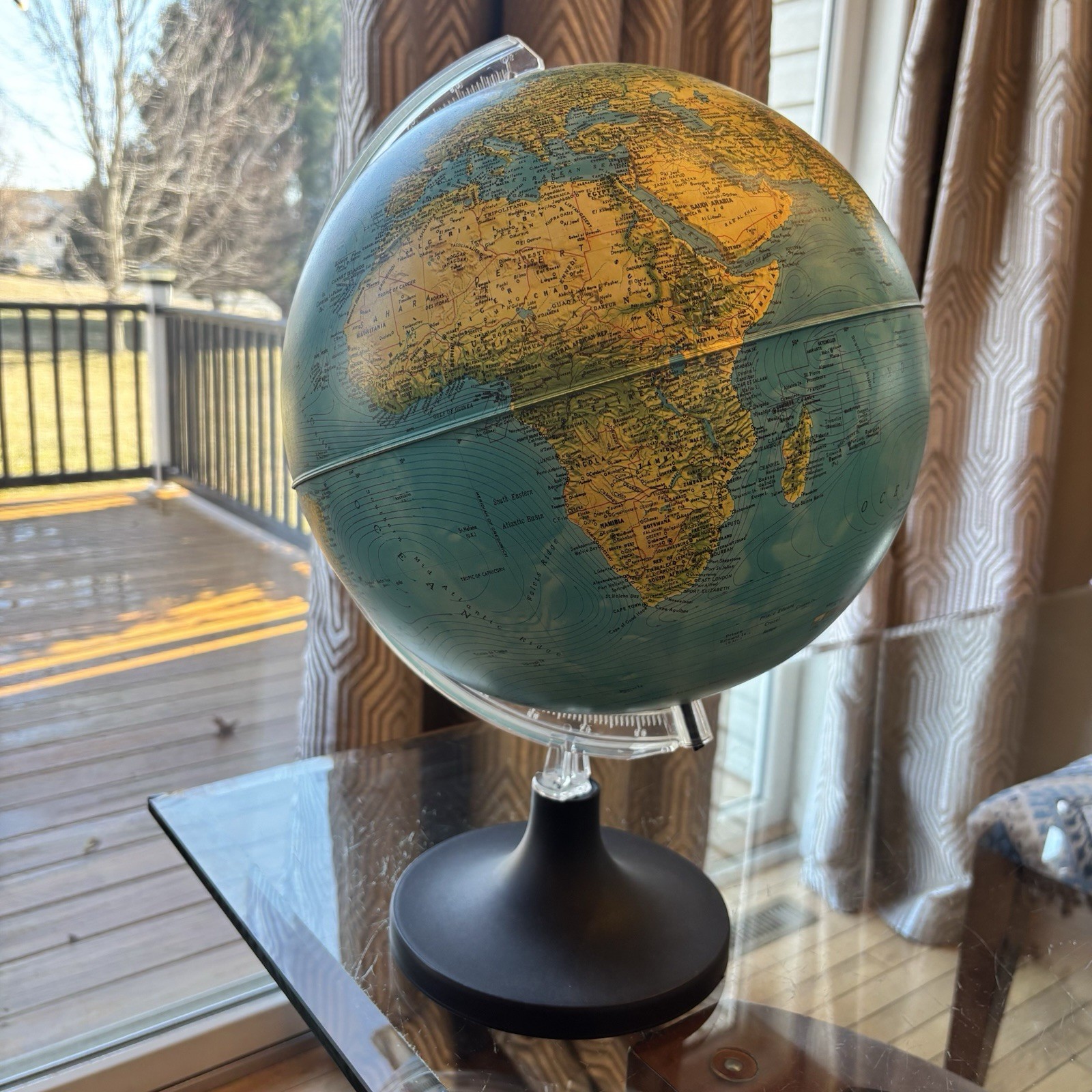Underwriters Laboratories Desktop Globe 17” Tall FLAW