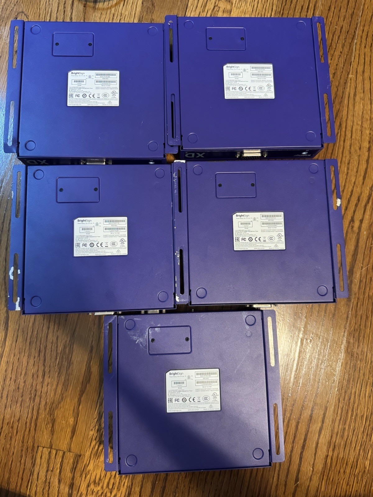 Brightsign XD232 - Lot Of 5 - PoE Powered