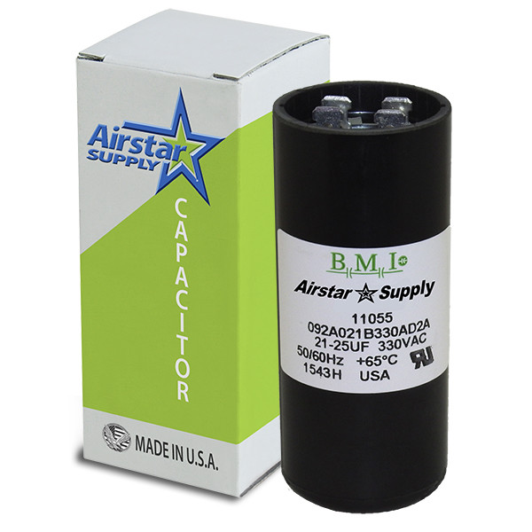 21-25 uF x 330 VAC - BMI Start Capacitor # 092A021B330AD2A - Made in The USA
