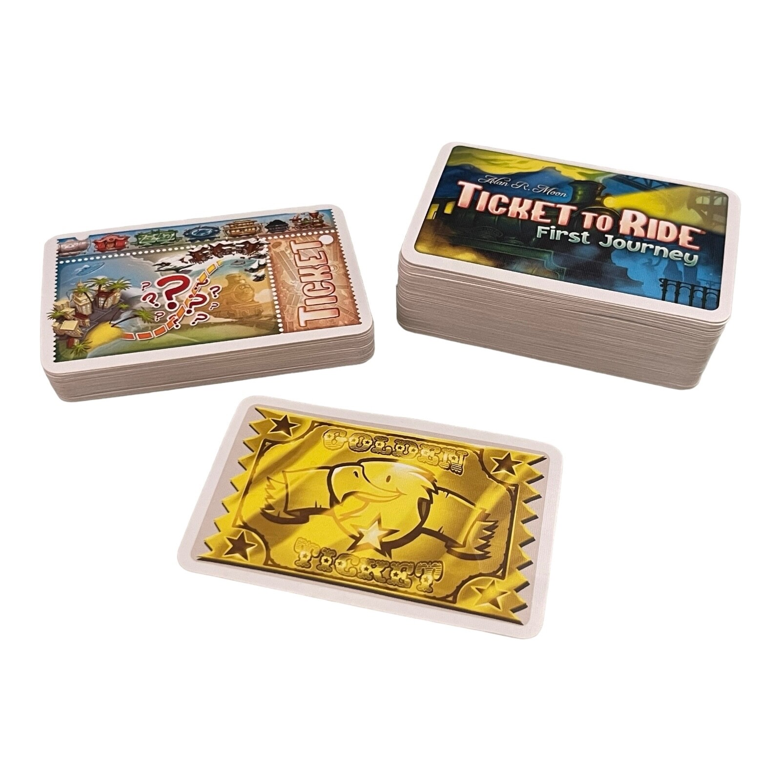 Ticket To Ride First Journey Complete Set Game Cards Deck with Trains & Tickets