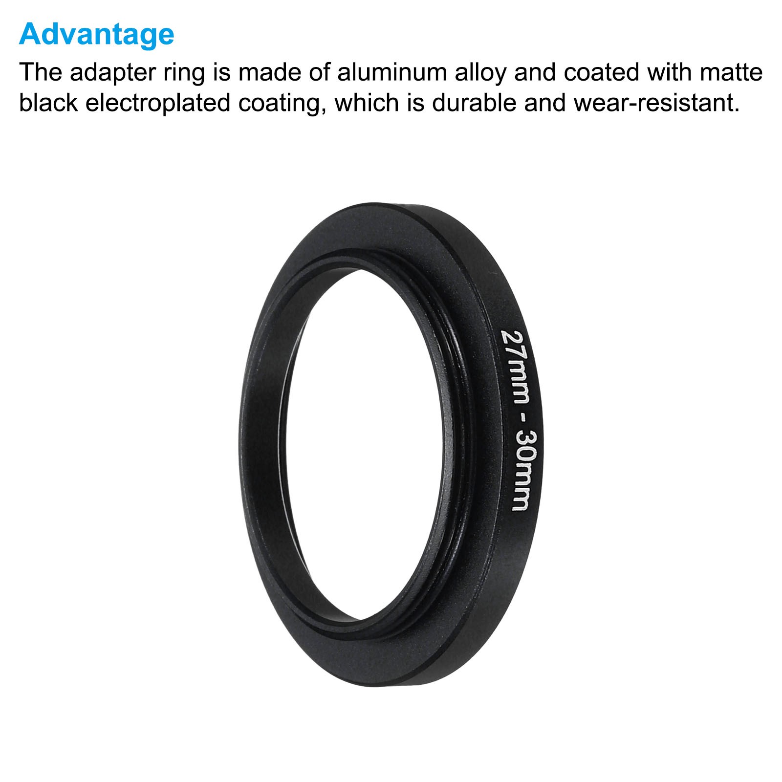 34mm-37mm Step Up Ring Camera Lens Filter Adapter Ring Filter with Cloth