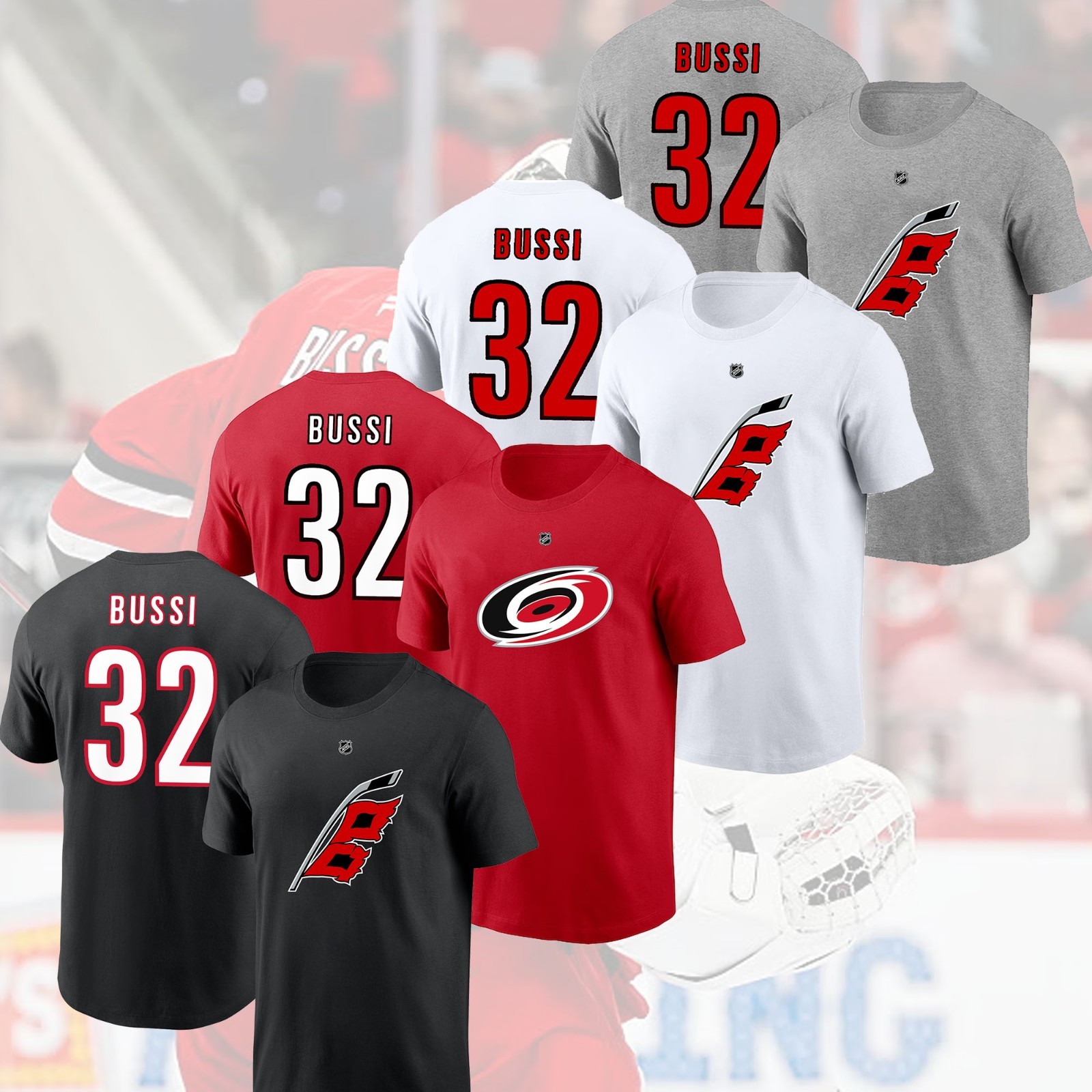 SALE SALE! Brandon Bussi #32 Carolina Hurricanes 2025 Name & Number Fan Gifts