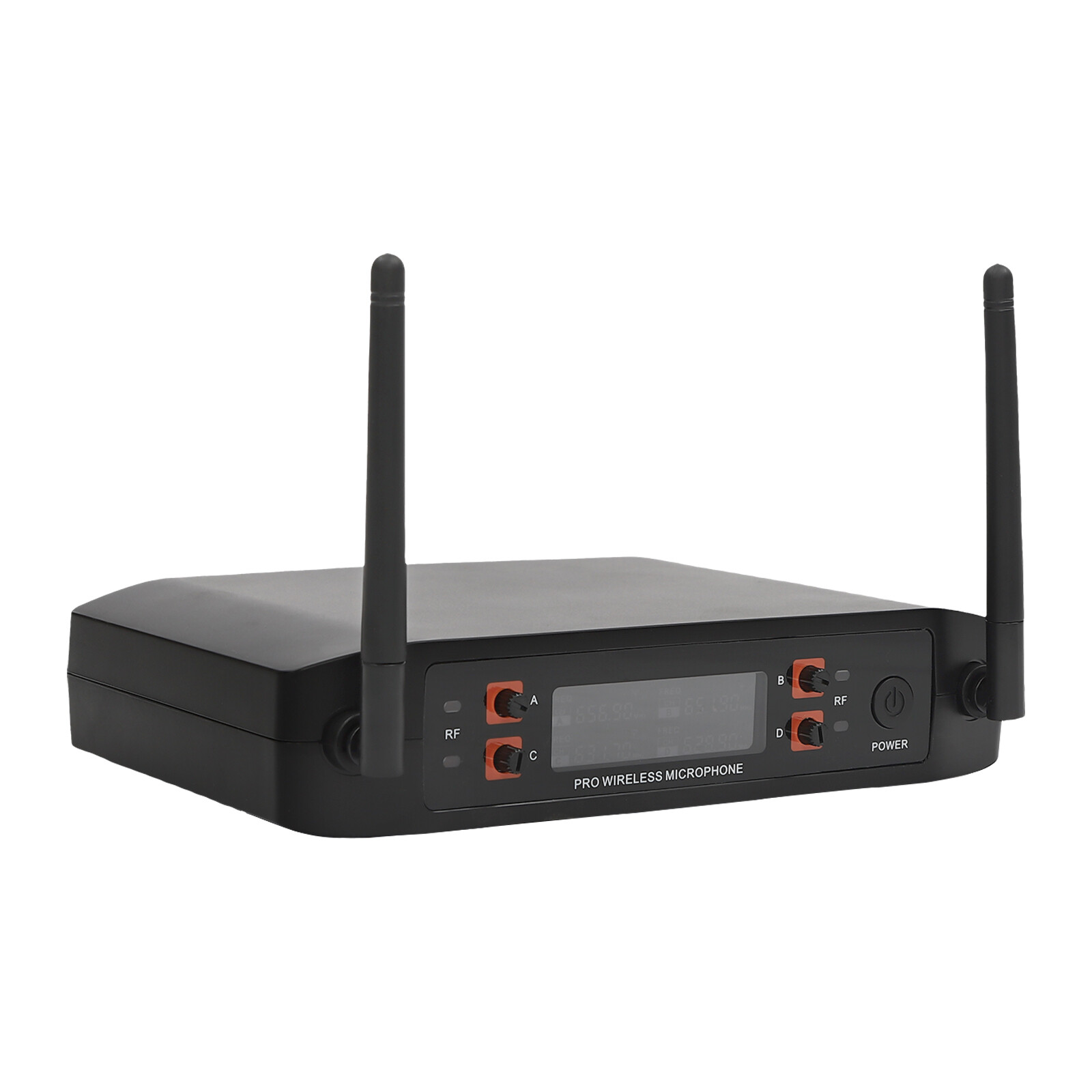 4 Channel UHF Wireless Microphone Pro Audio System Handheld Dynamic Mic Party