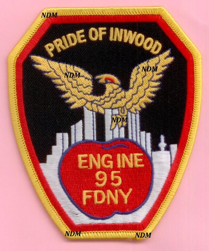 New York City Fire Dept Engine 95 Patch Eagle