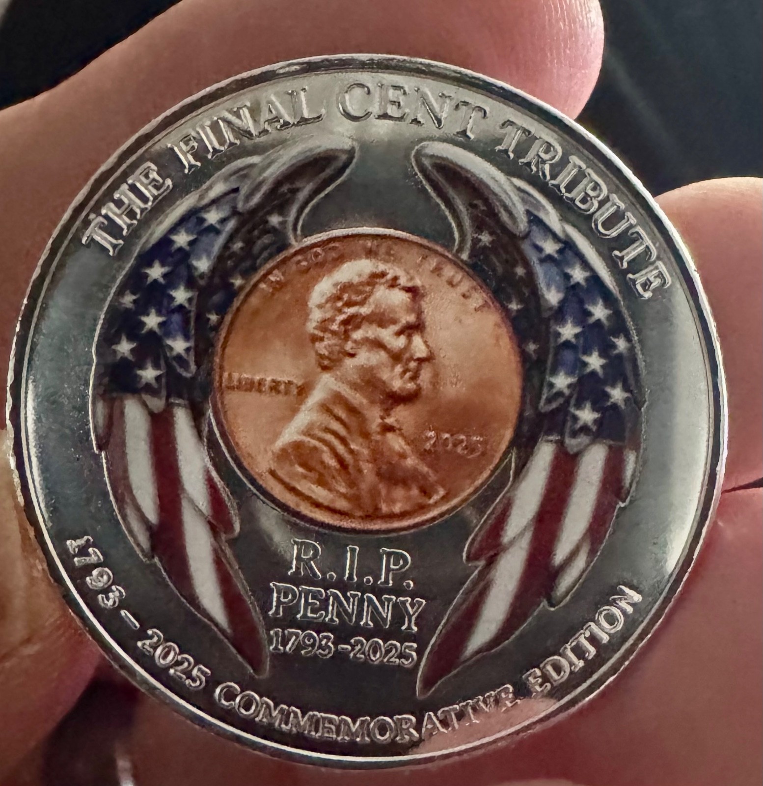 Cool Last Penny Tribute Commemorative Coin