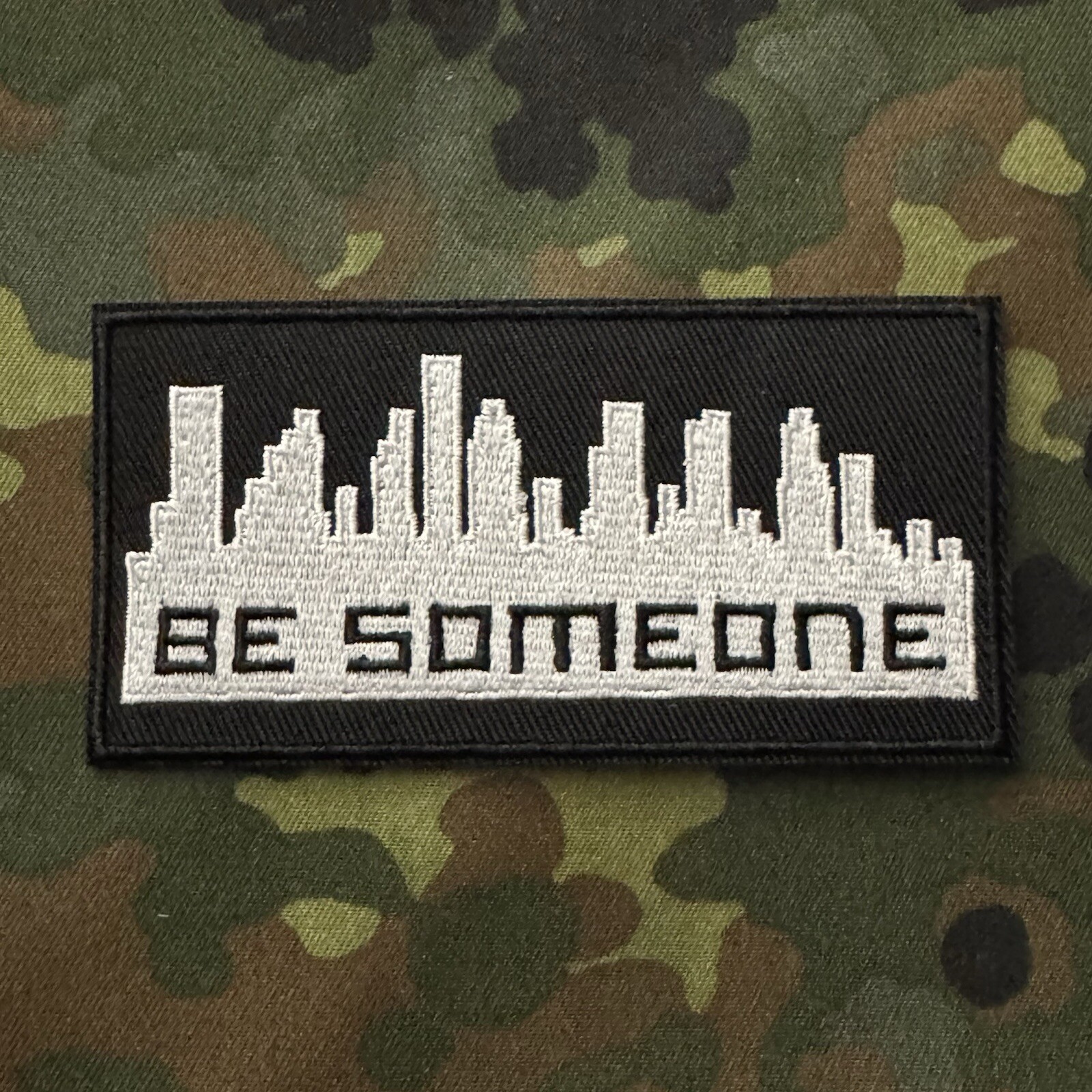 BE SOMEONE Embroidered Morale Patch Iron-On/Sew-On HOUSTON TEXAS GRAFFITI 713