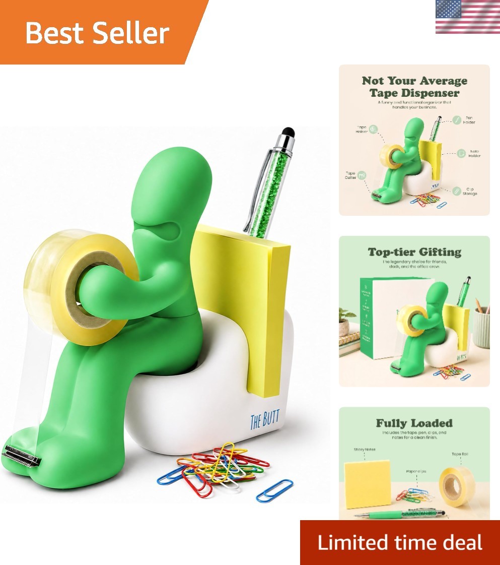 The Butt Tape Station - Fun Office Gadget & Memorable Gift for Men and Coworkers