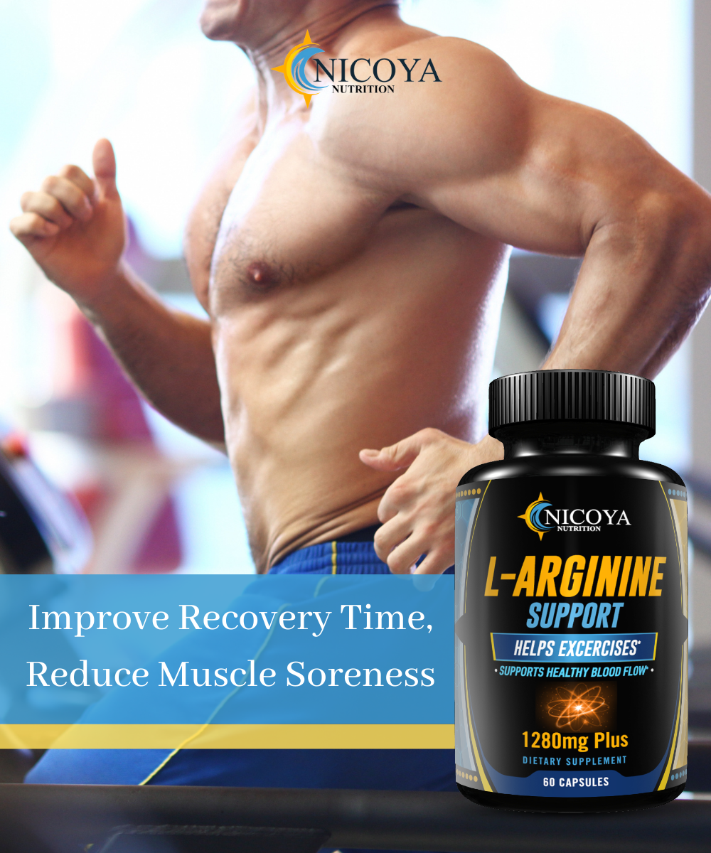 L-Arginine, Pre Workout Booster Muscle Building & Energy Supplement -2 PACK