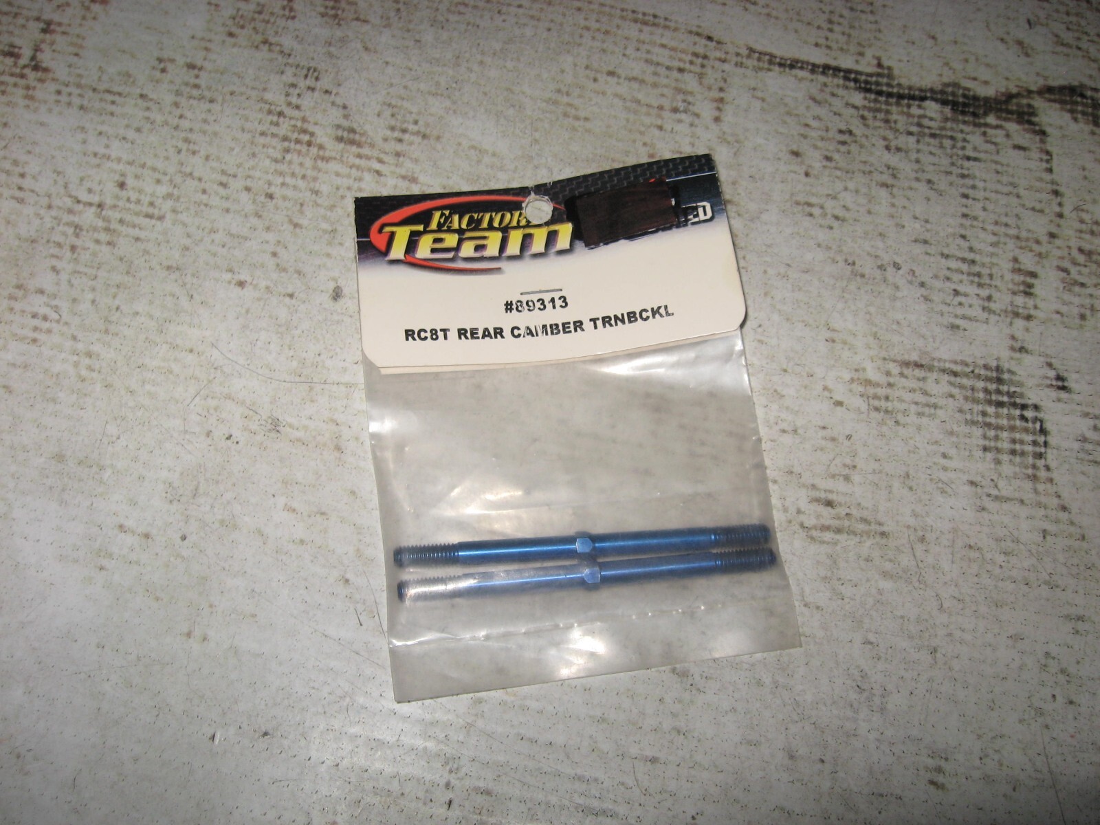 🔥 RC Associated RC8T Rear Camber Tie Rods Titanium Factory (2) 89313 🔥