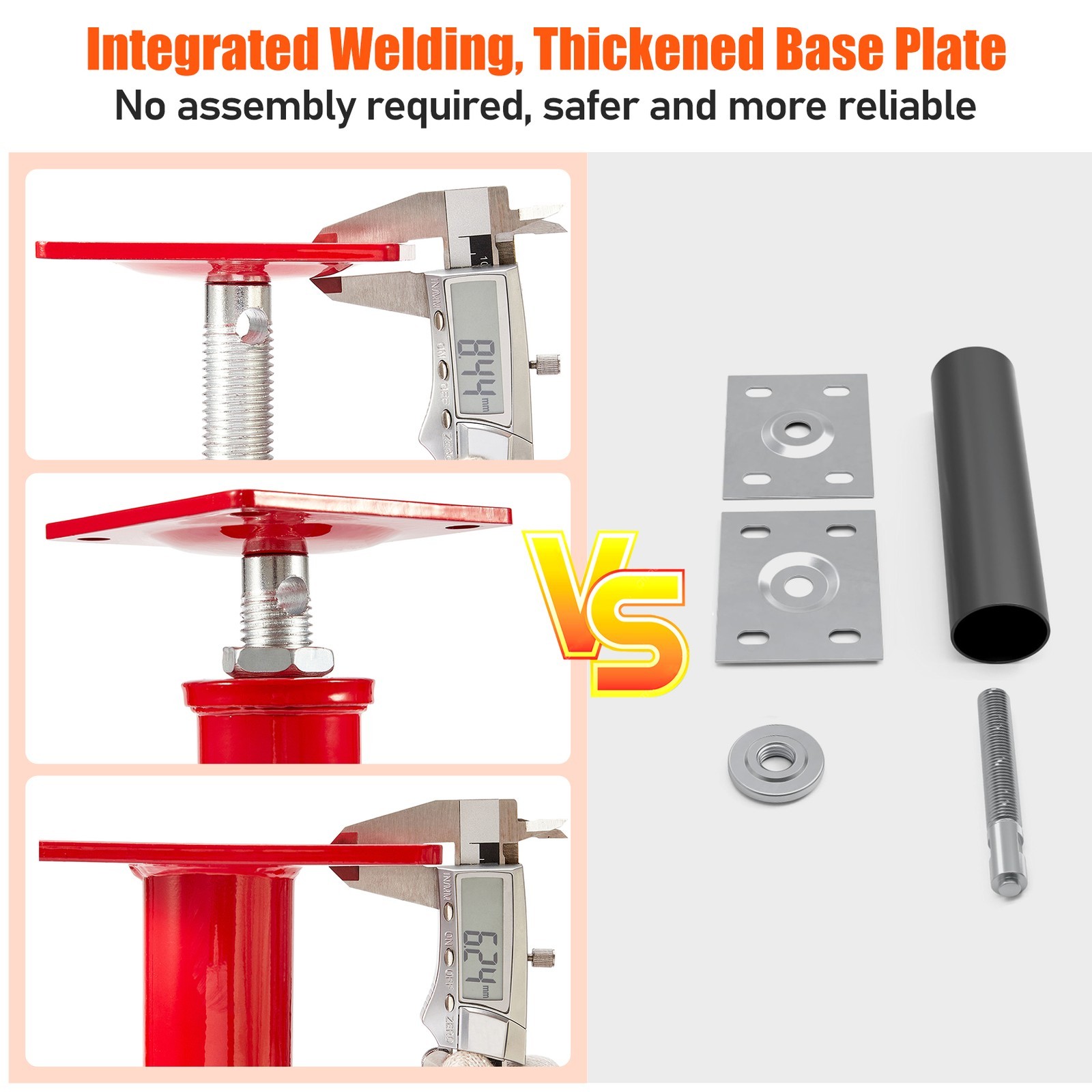 Universal 11"-16"Height Floor House Jacks for Leveling Crawlspace Screw PoleJack