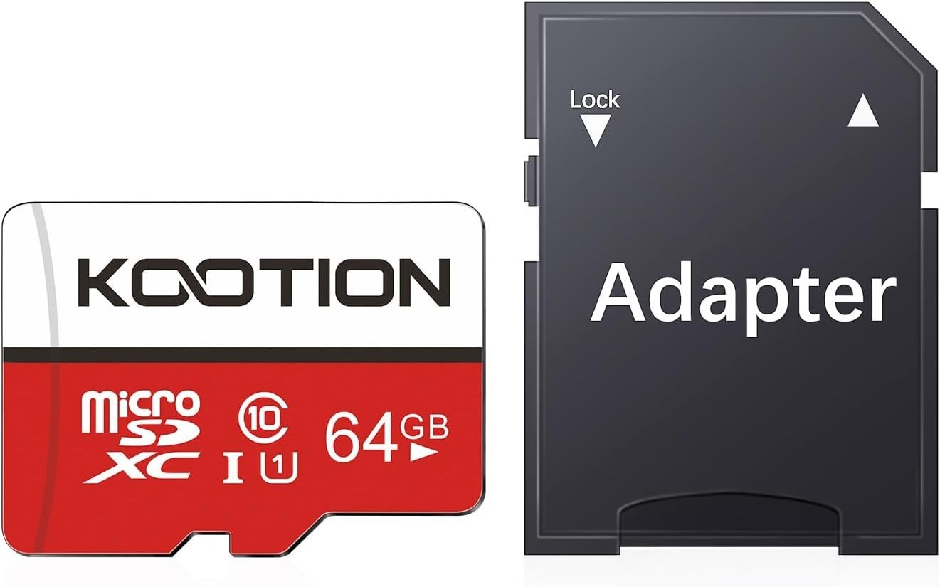 64GB Micro SDXC Memory Card with 90MB/s Speed - Versatile Compatibility