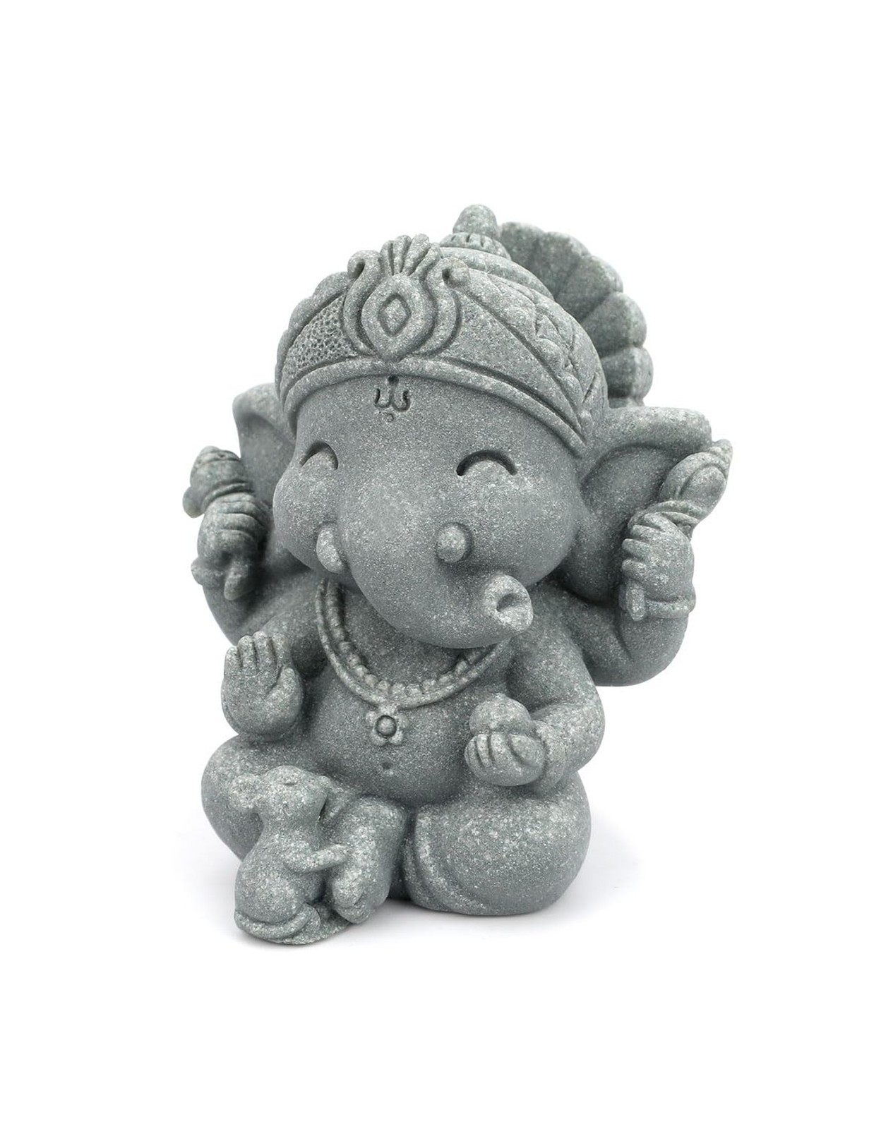 Sandstone Ganesha Statue, Hindu Deity of Wisdom & Success, Spiritual Decor fo...