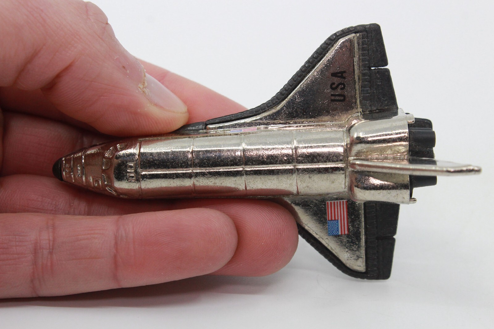 COLUMBIA SPACE SHUTTLE Plastic & Metal Die Cast Pencil Sharpener Figurine