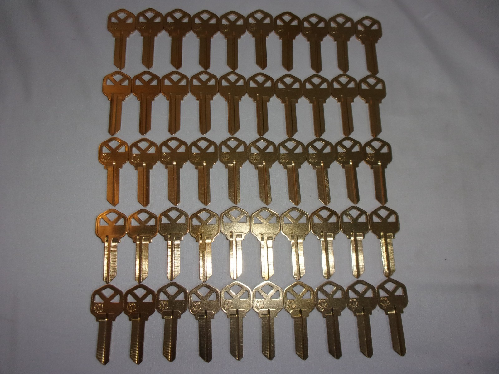 50  KWIKSET KW-1 House Key Blanks BRASS Maintenance RE Agency-Apartments