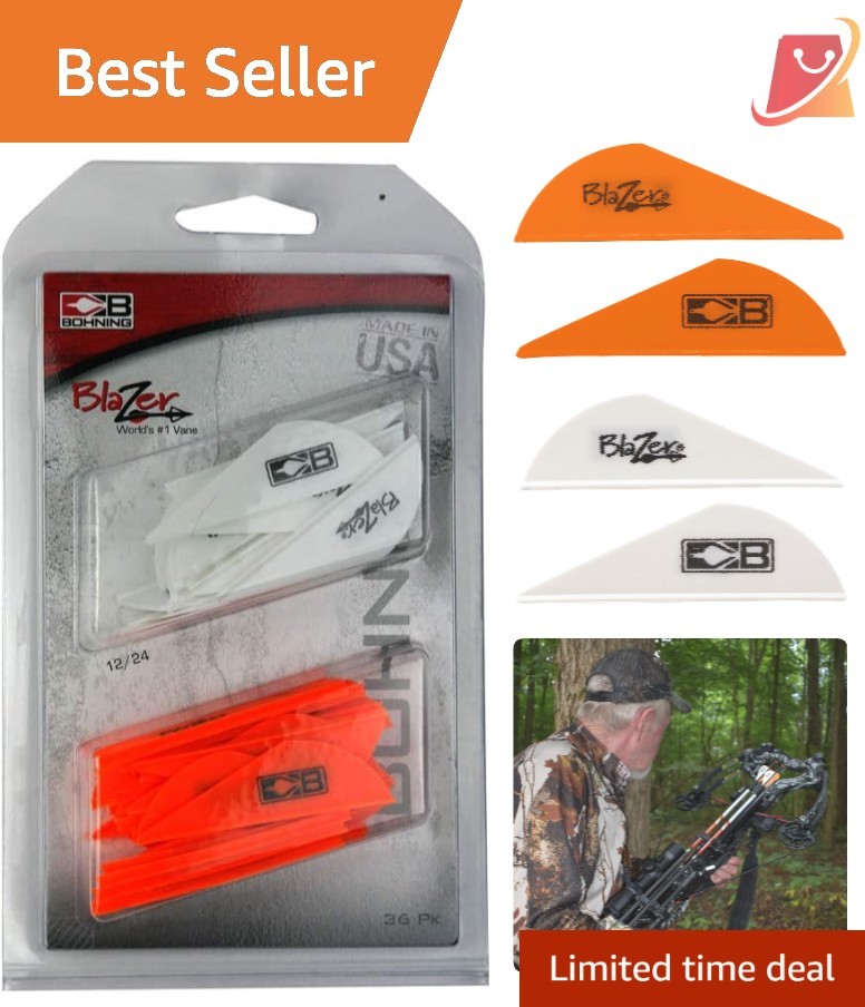 Archery Vane Combo 36 Pack Universal Broadhead Crossbow 3D Use
