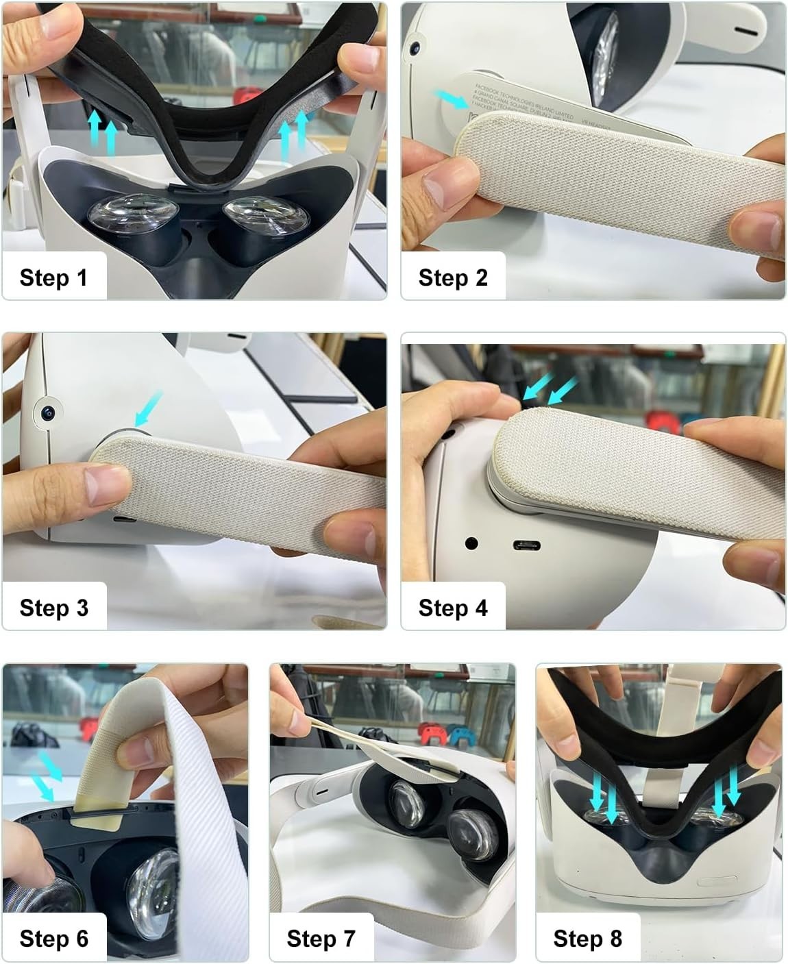 Original Replacement Head Strap for Meta Quest 2,Head Strap for Oculus Quest 2,w