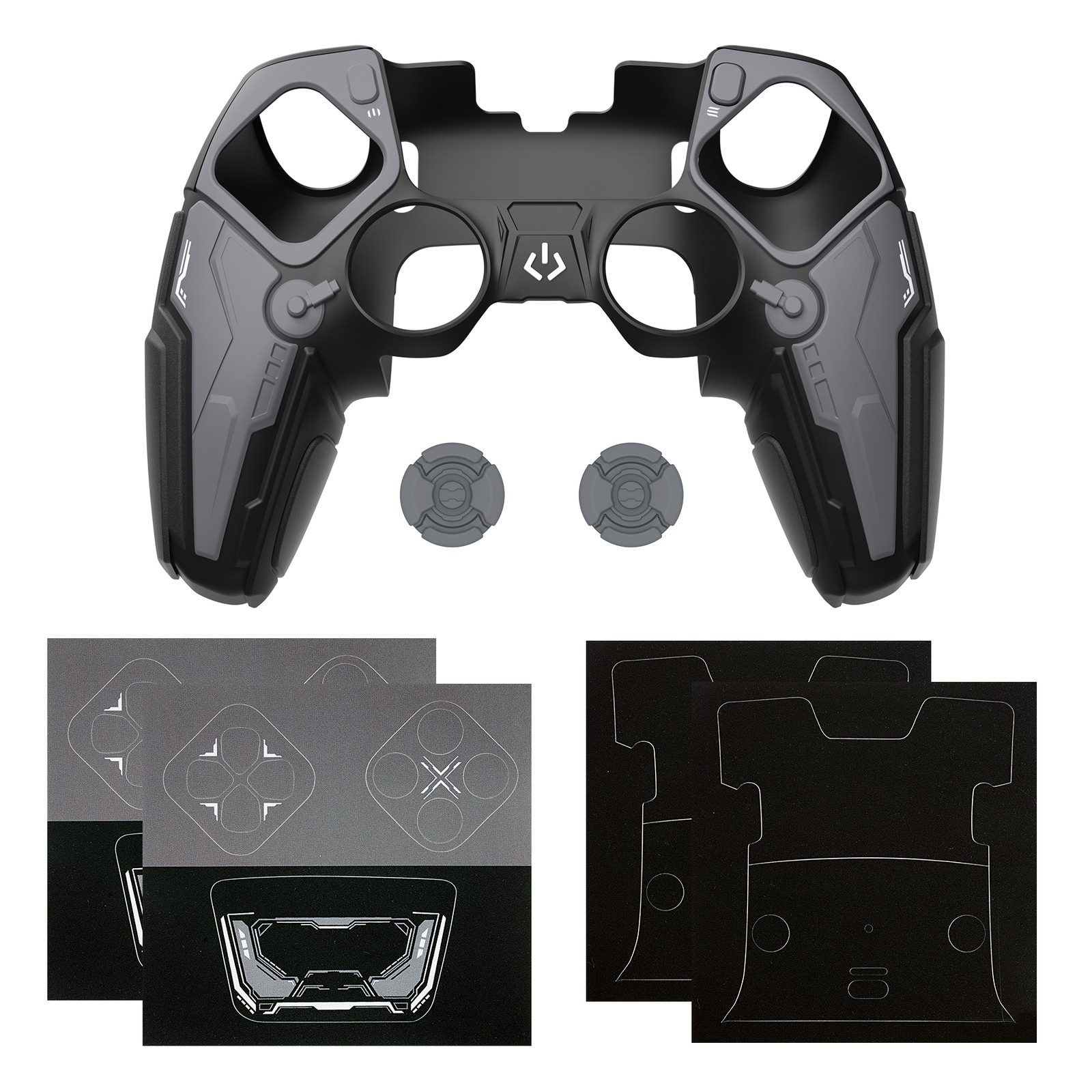 PlayVital Silicone Cover Skin - Stellar Mecha Protector for ps5 Edge Controller