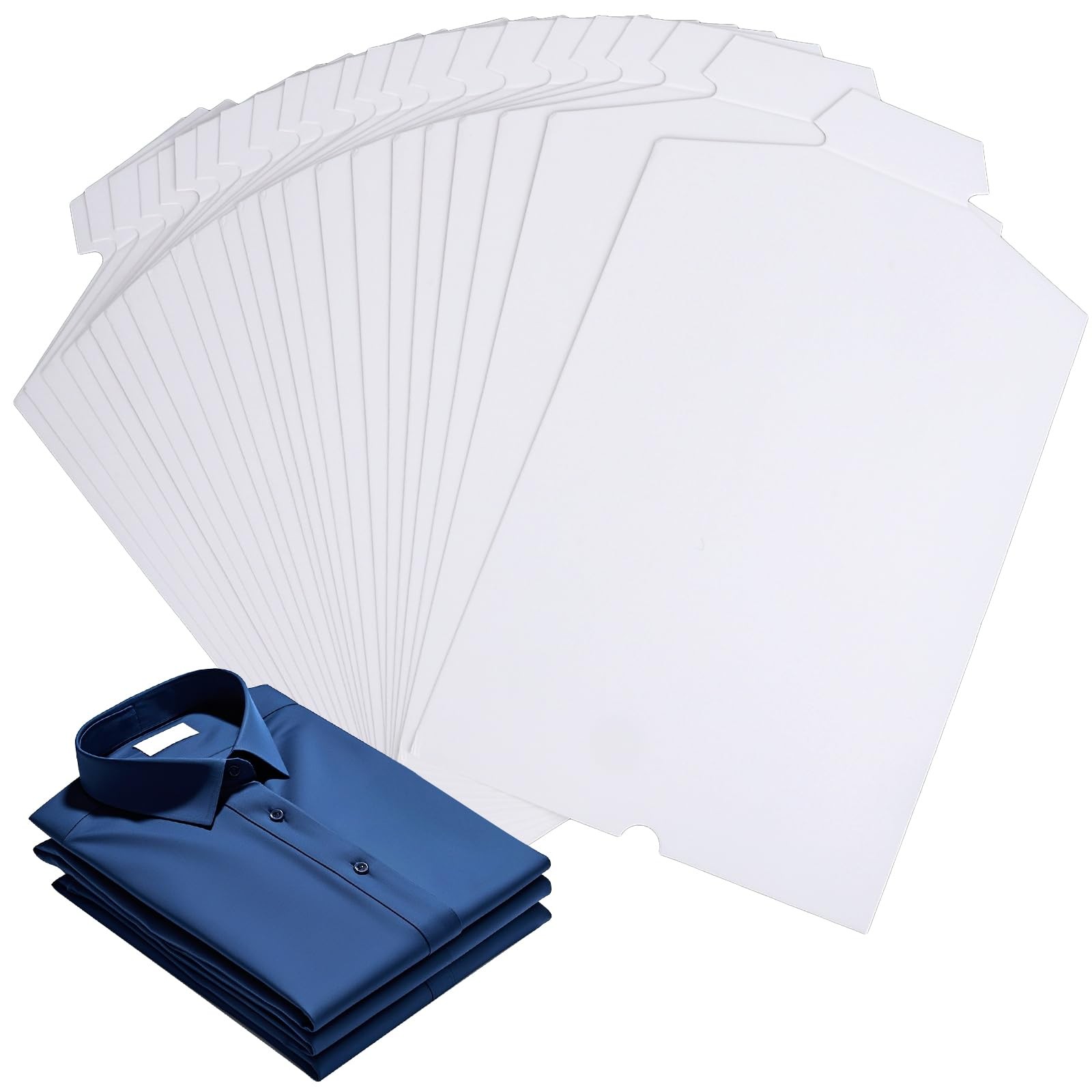 Svaldo White Shirt Cardboard Inserts, 8.5x14 inch, Pack of 25, T Shirt Folder...