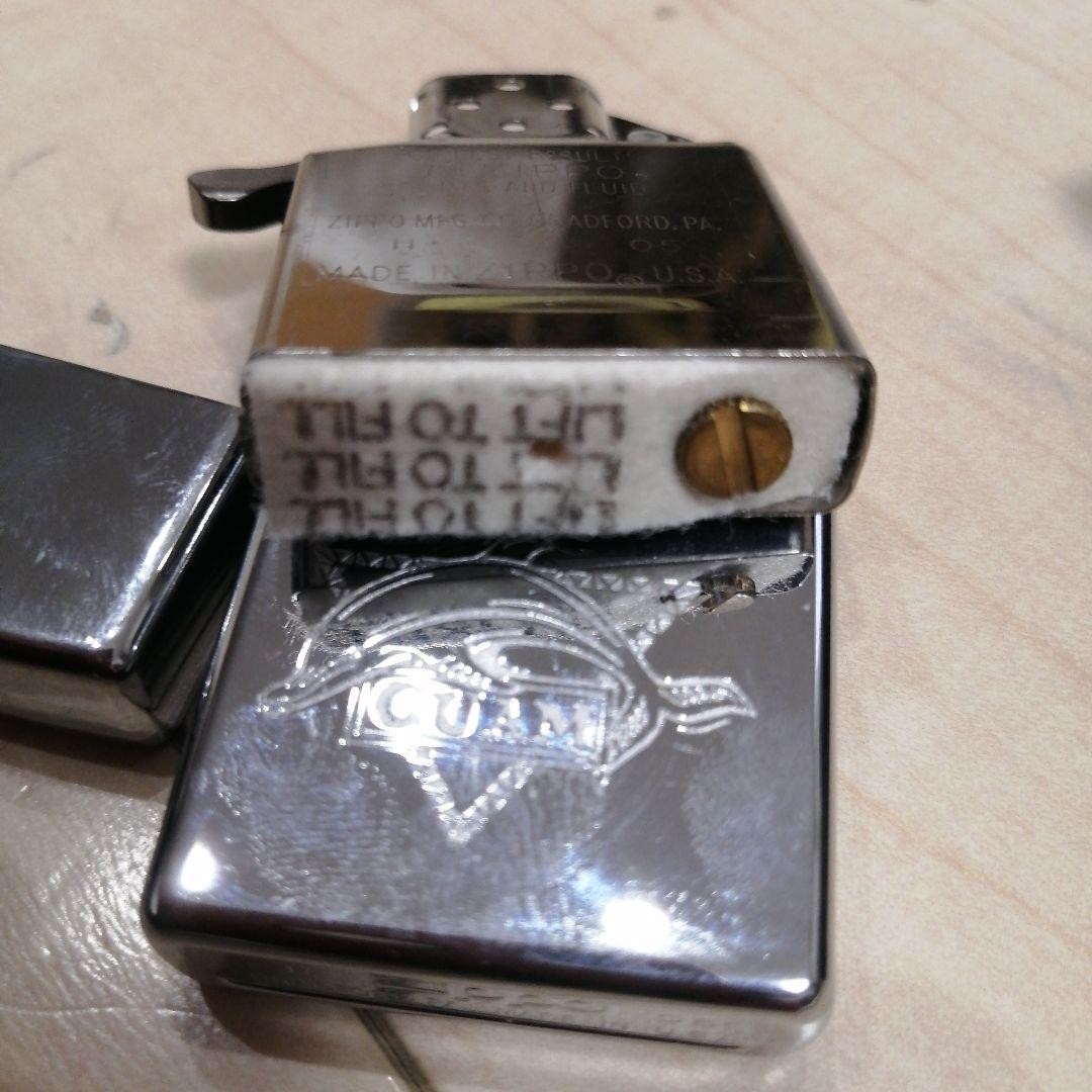 Zippo lighter with Guam logo