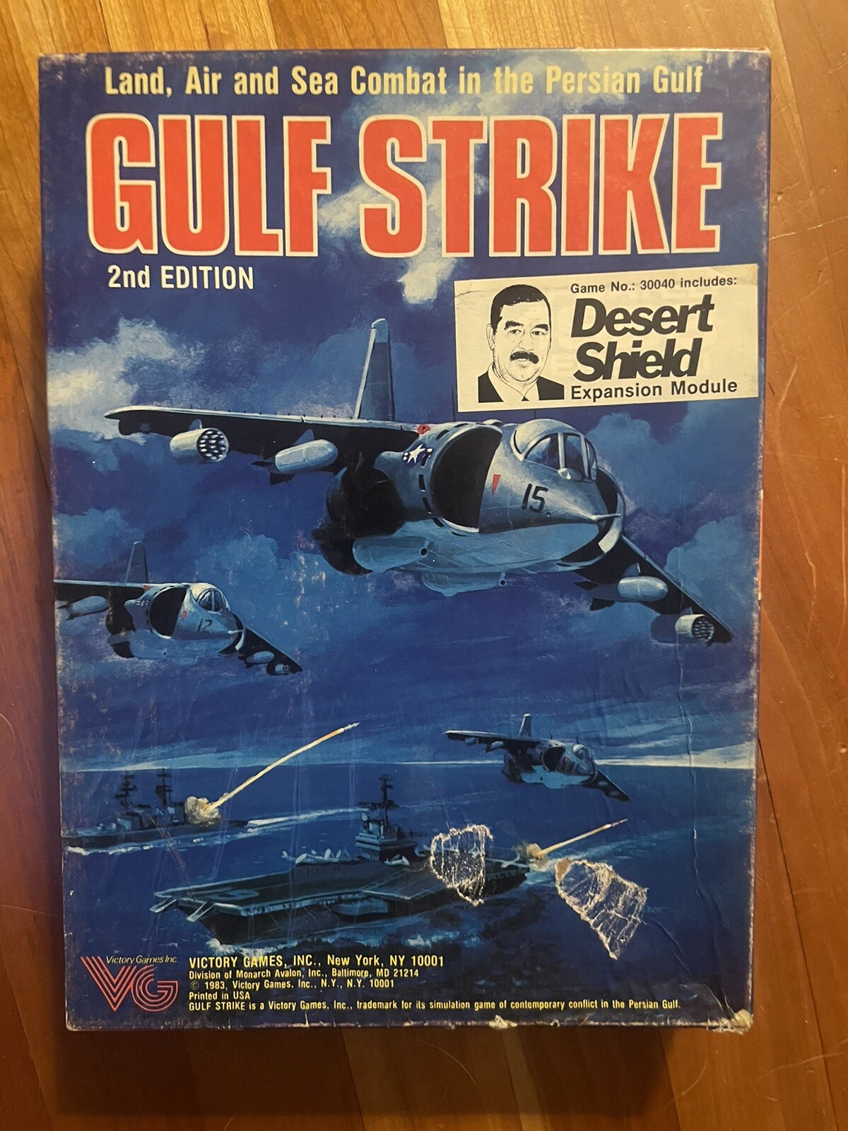 Vintage Gulf Strike Board Game 2nd Edition 1988. Victory Games. 99% Complete