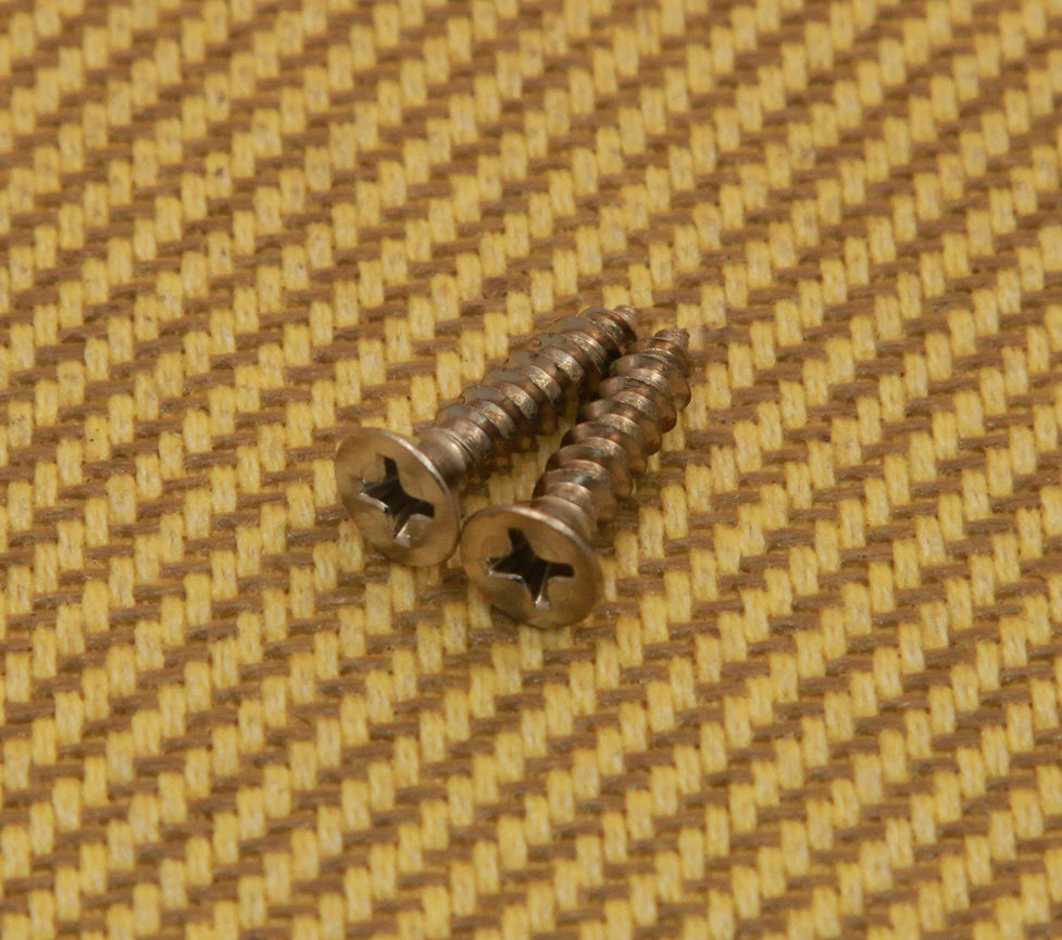 008-4699-049 (2) Genuine Fender 3 Bolt Kit Screws 8X3/4 Fits 70s Guitar/Bass