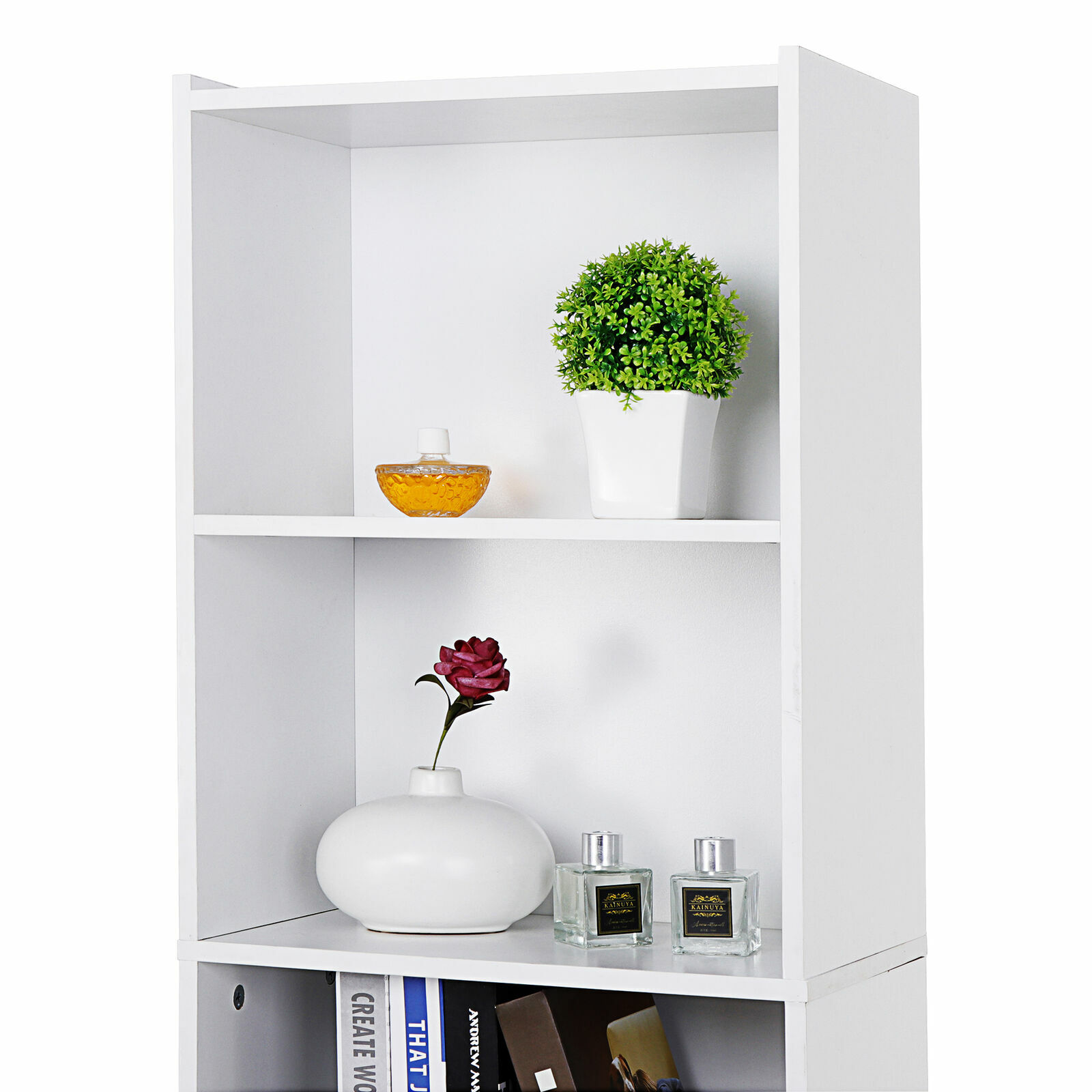 5 Tier Bookcase Bookshelf Storage Wall Shelf Organizer Unit Display Stand