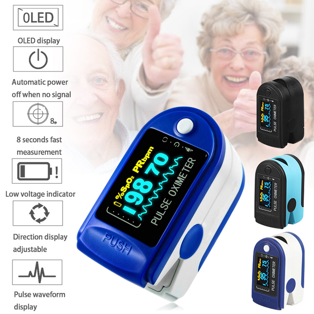 Finger Clip Oximeter Infrared Fingertip Pulse Oximeter Blood Oxygen SpO2 Monitor